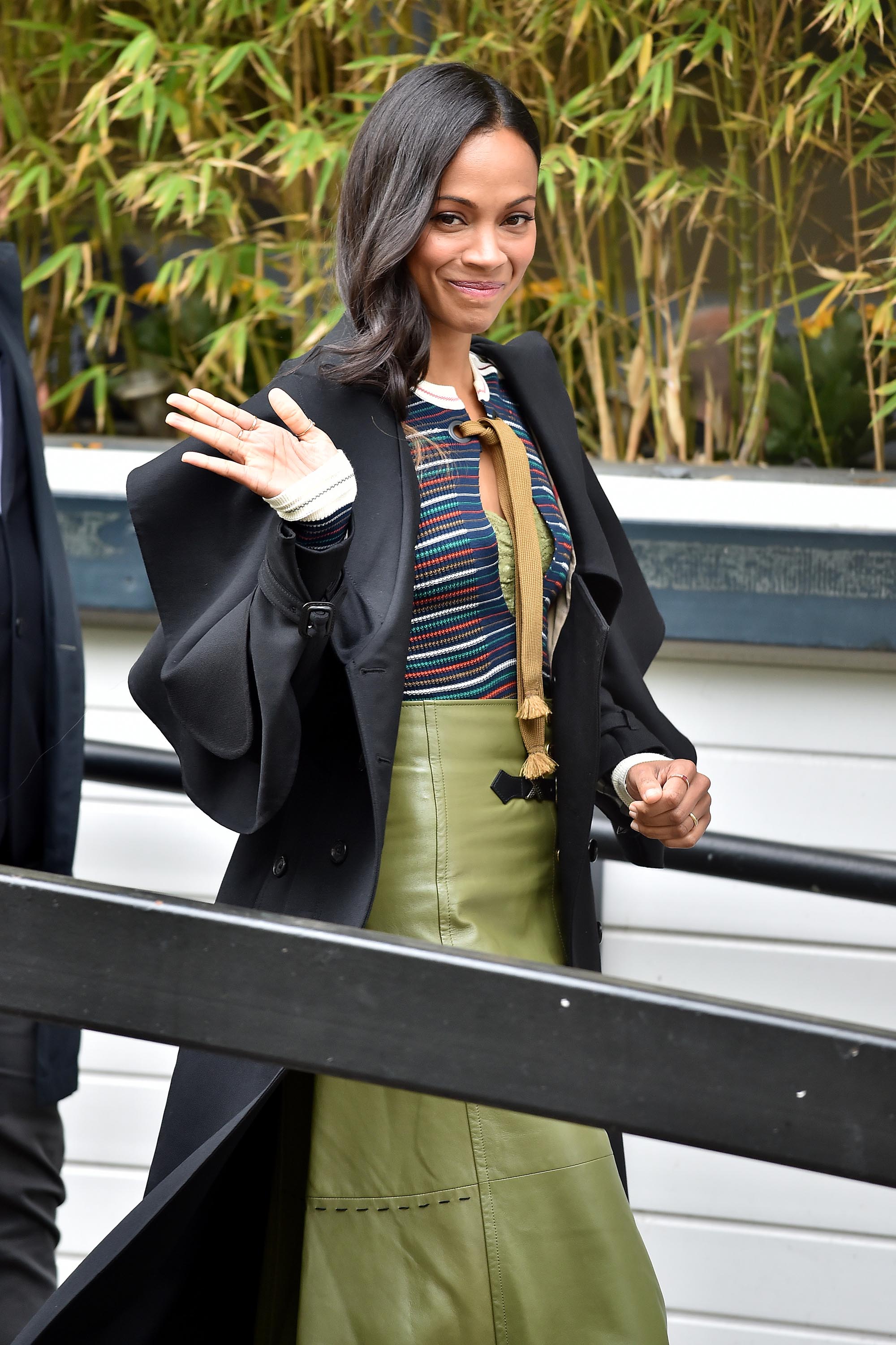 Zoe Saldana at Lorraine TV show