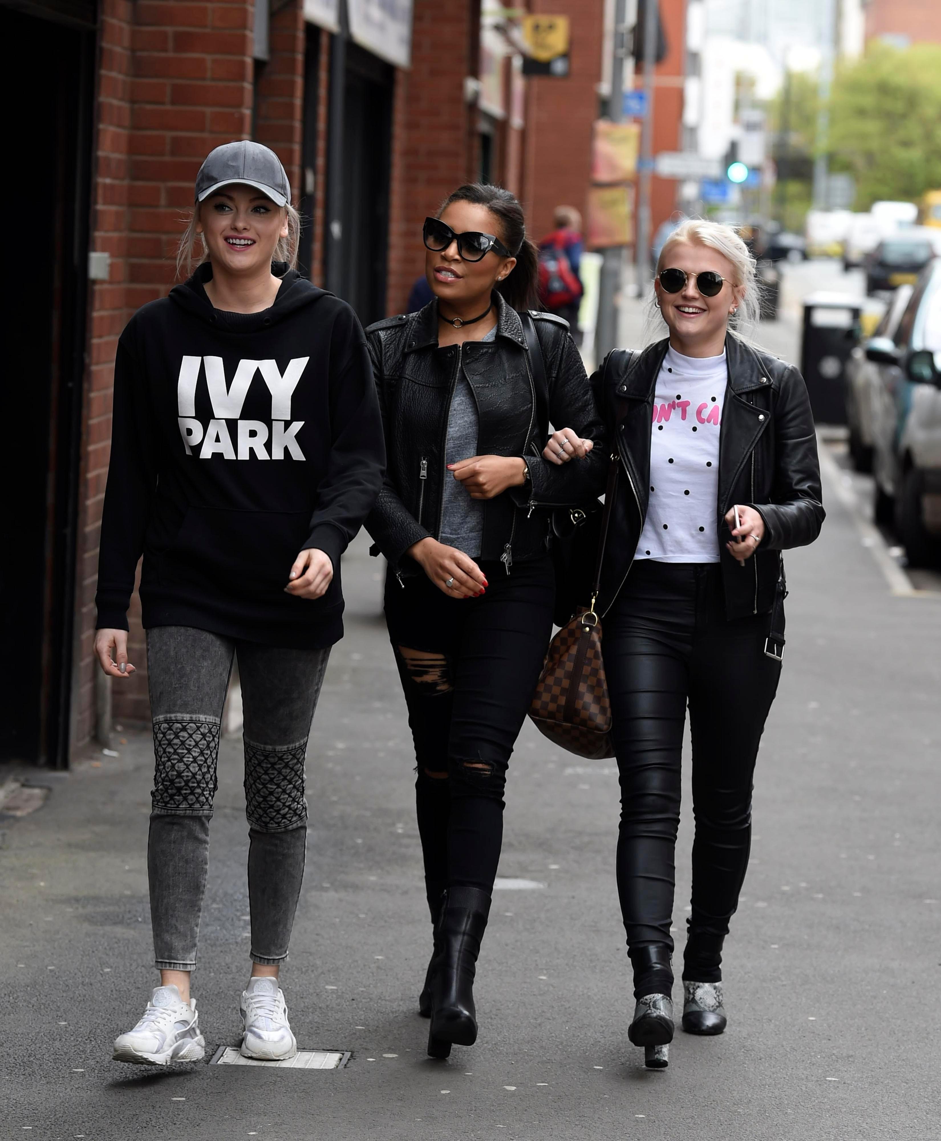 Lucy Fallon, Katie McGlynn & Tisha Merry out for lunch