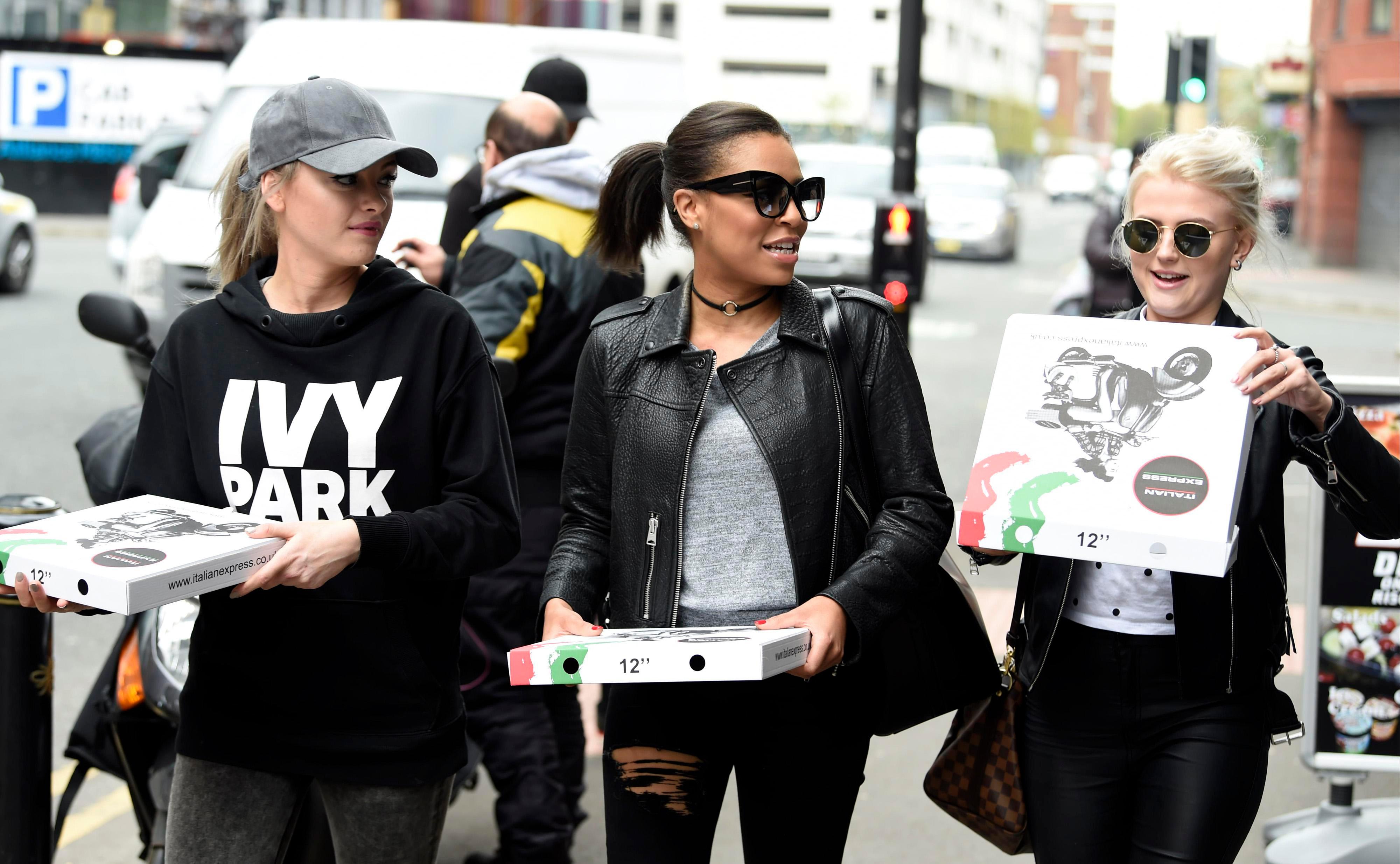 Lucy Fallon, Katie McGlynn & Tisha Merry out for lunch