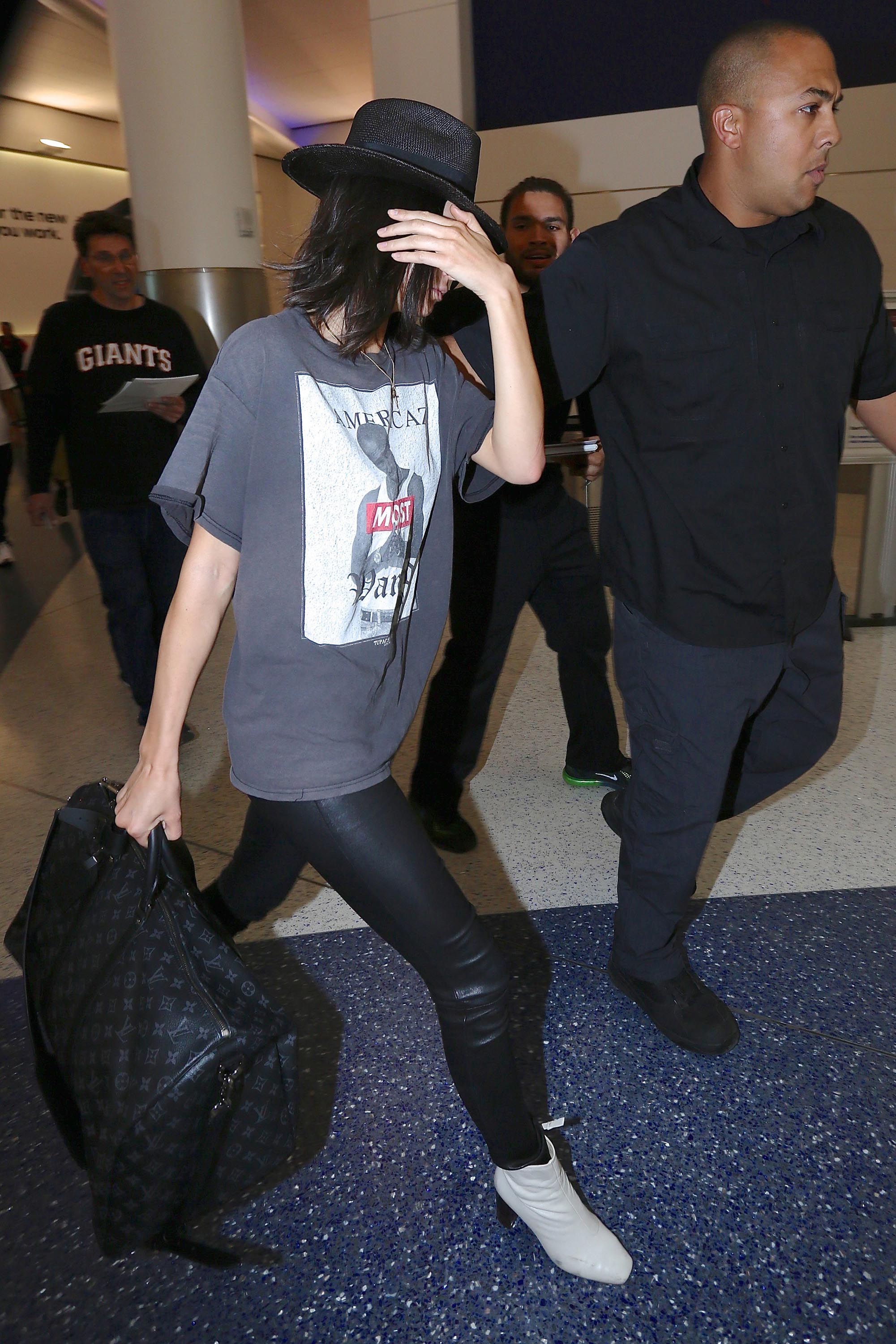 Kendall Jenner seen at LAX