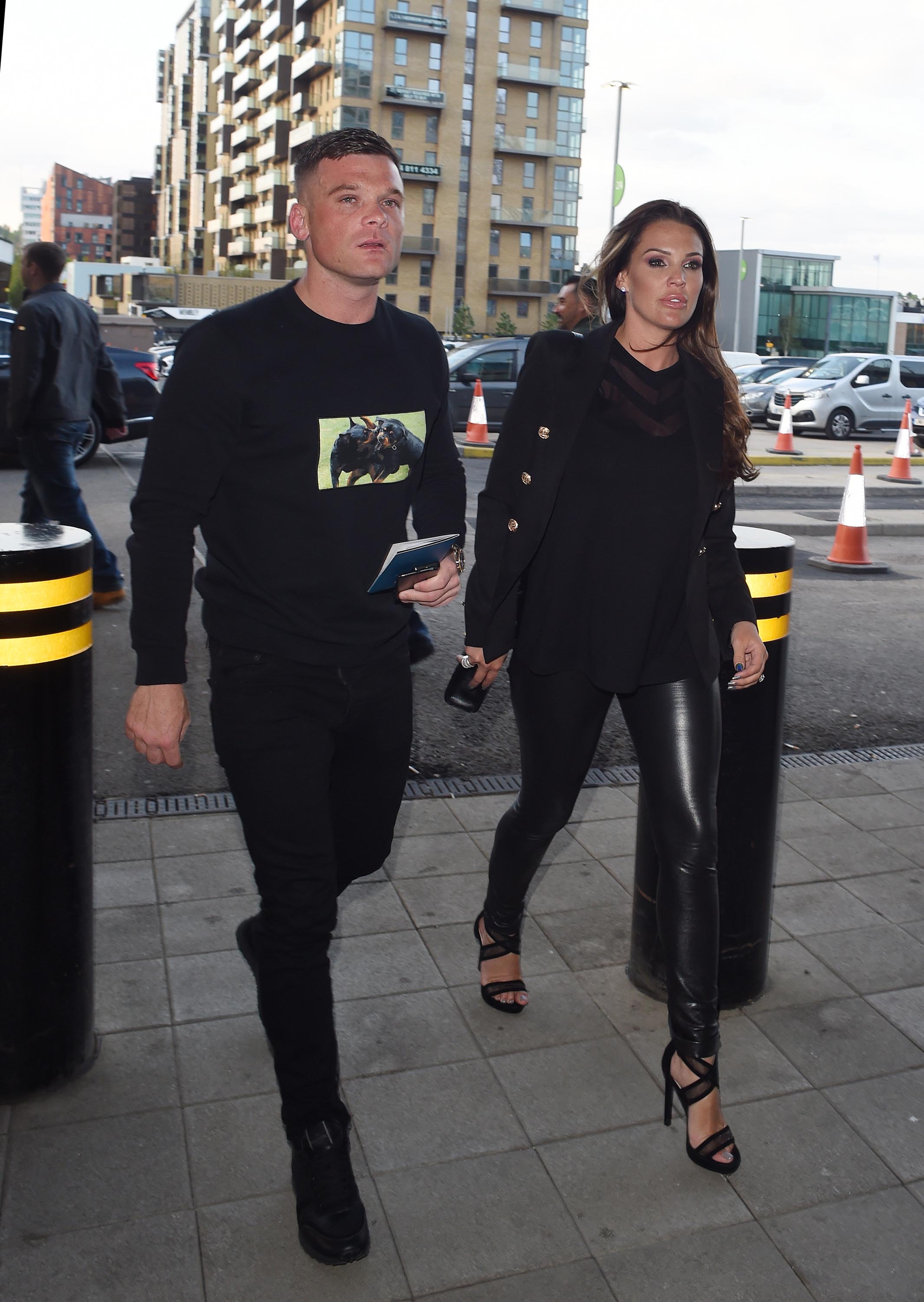 Danielle Lloyd at Wembley Stadium for the Anthony Joshua fight