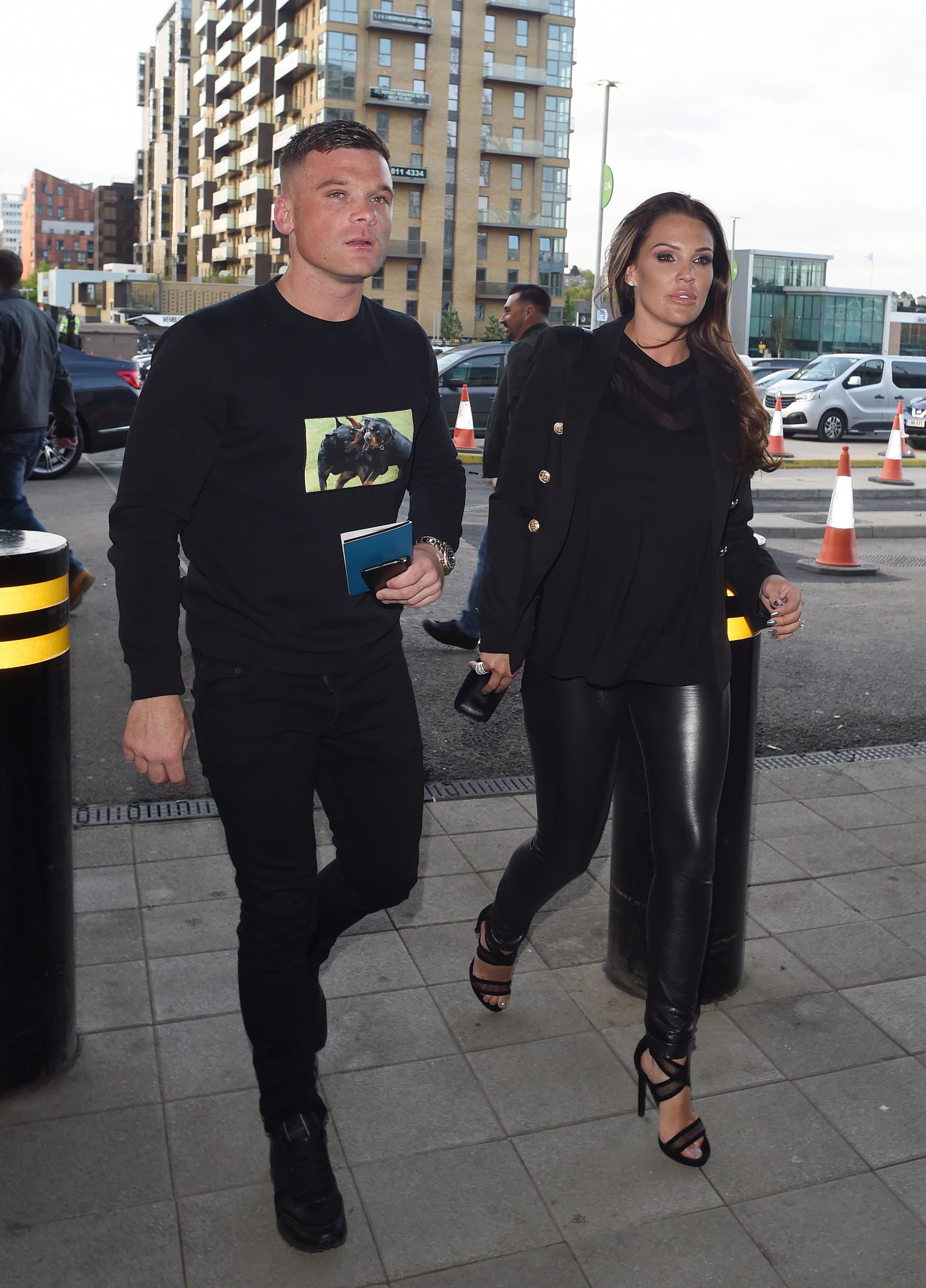 Danielle Lloyd at Wembley Stadium for the Anthony Joshua fight