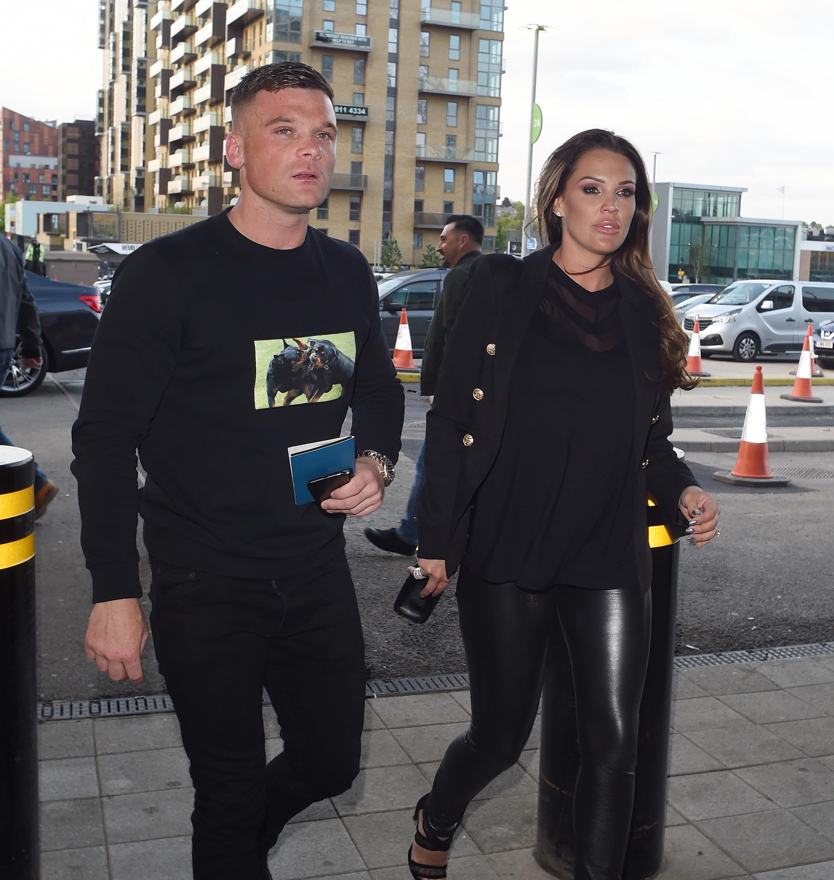 Danielle Lloyd at Wembley Stadium for the Anthony Joshua fight