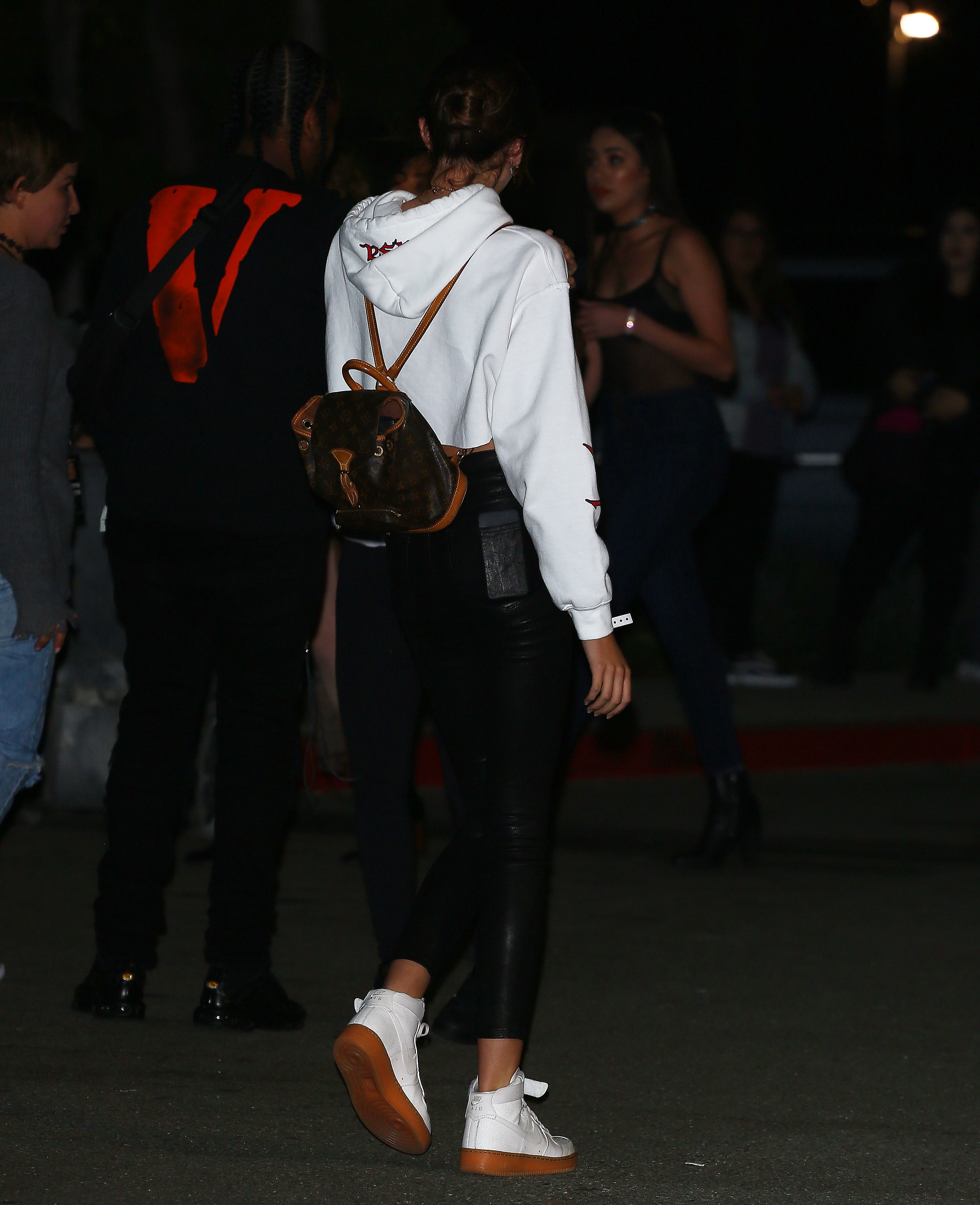 Kaia Gerber arriving at The Forum