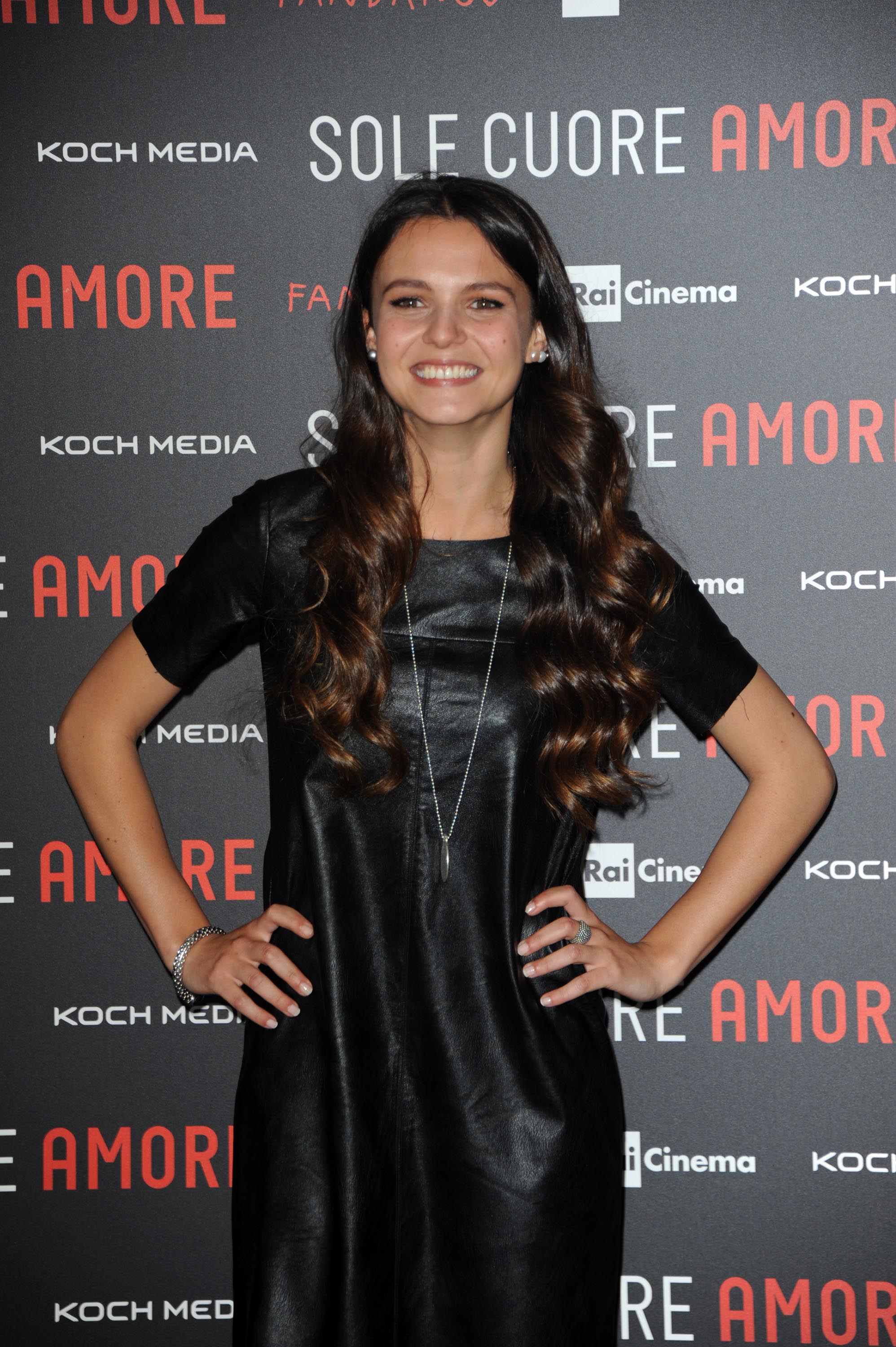 Giulia Anchisi attends Sole Cuore Amore photocall