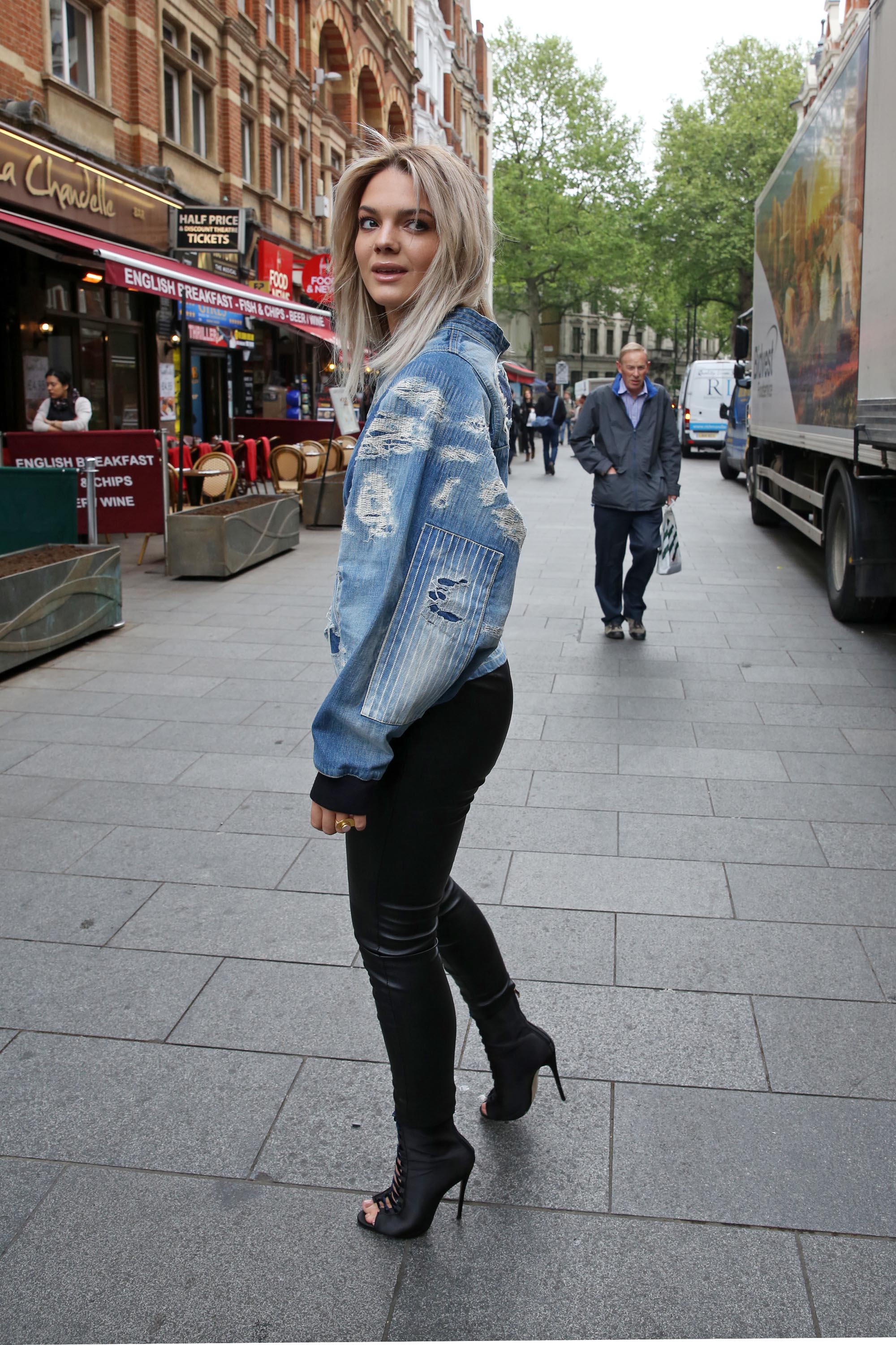 Louisa Johnson at BBC Radio 1 in London