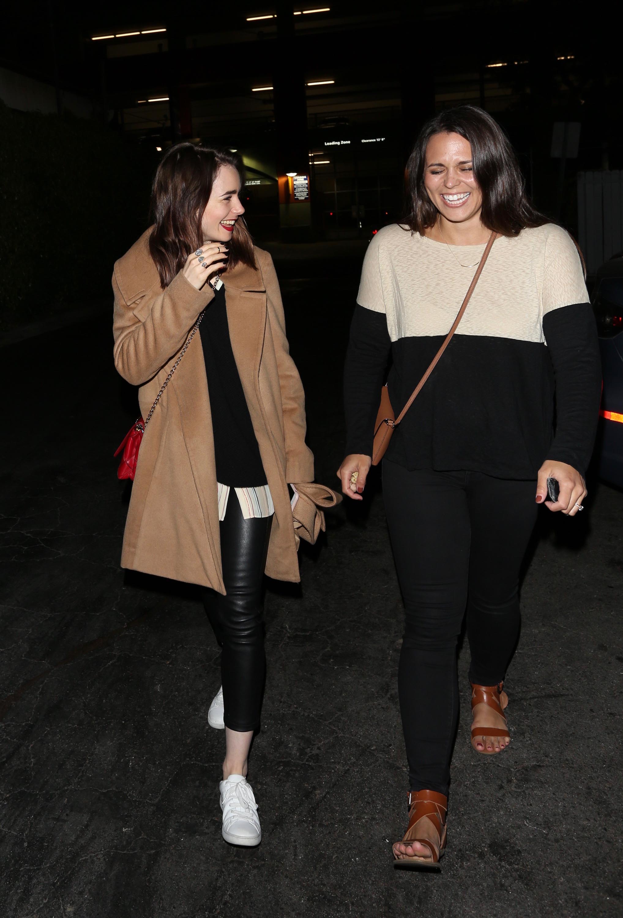 Lily Collins at Hugo’s in West Hollywood