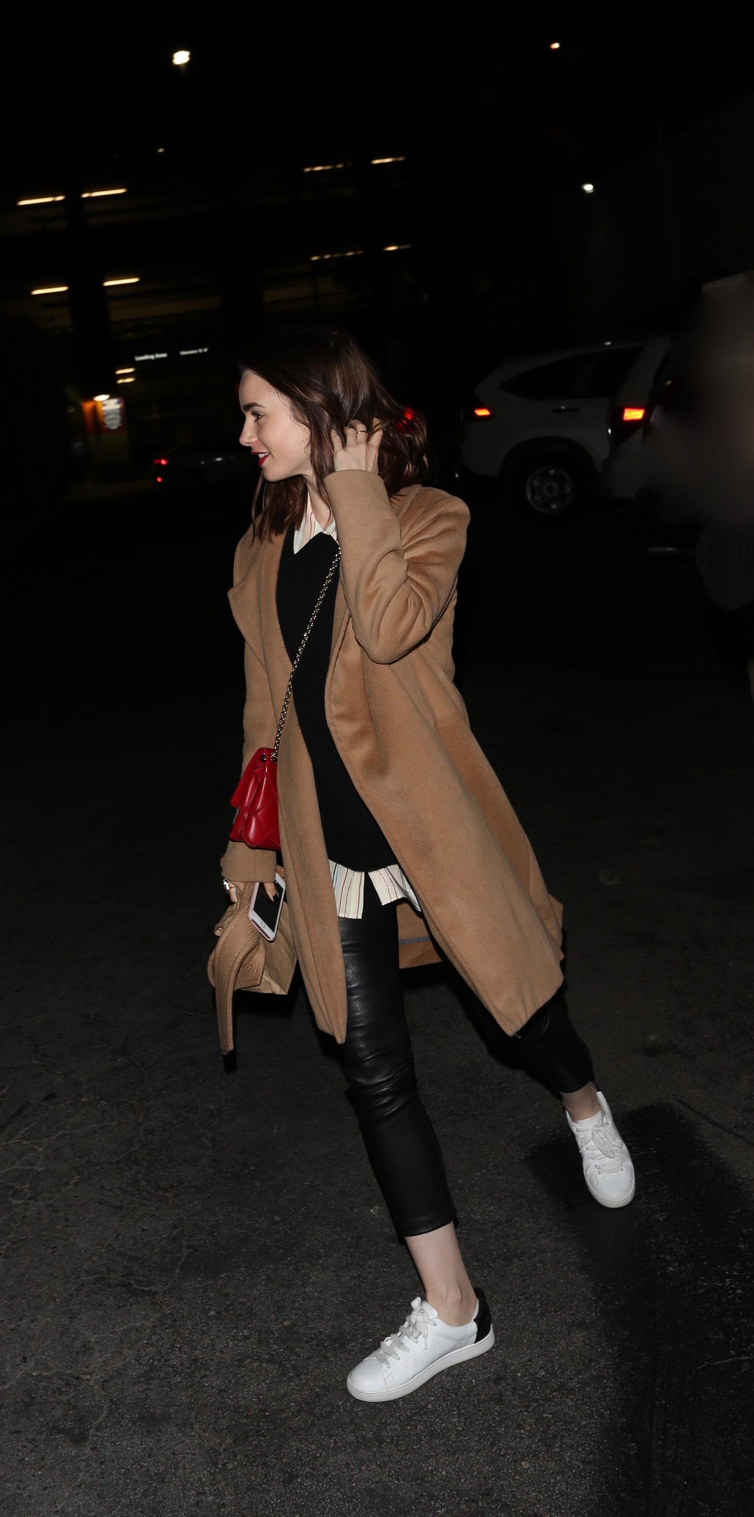 Lily Collins at Hugo’s in West Hollywood