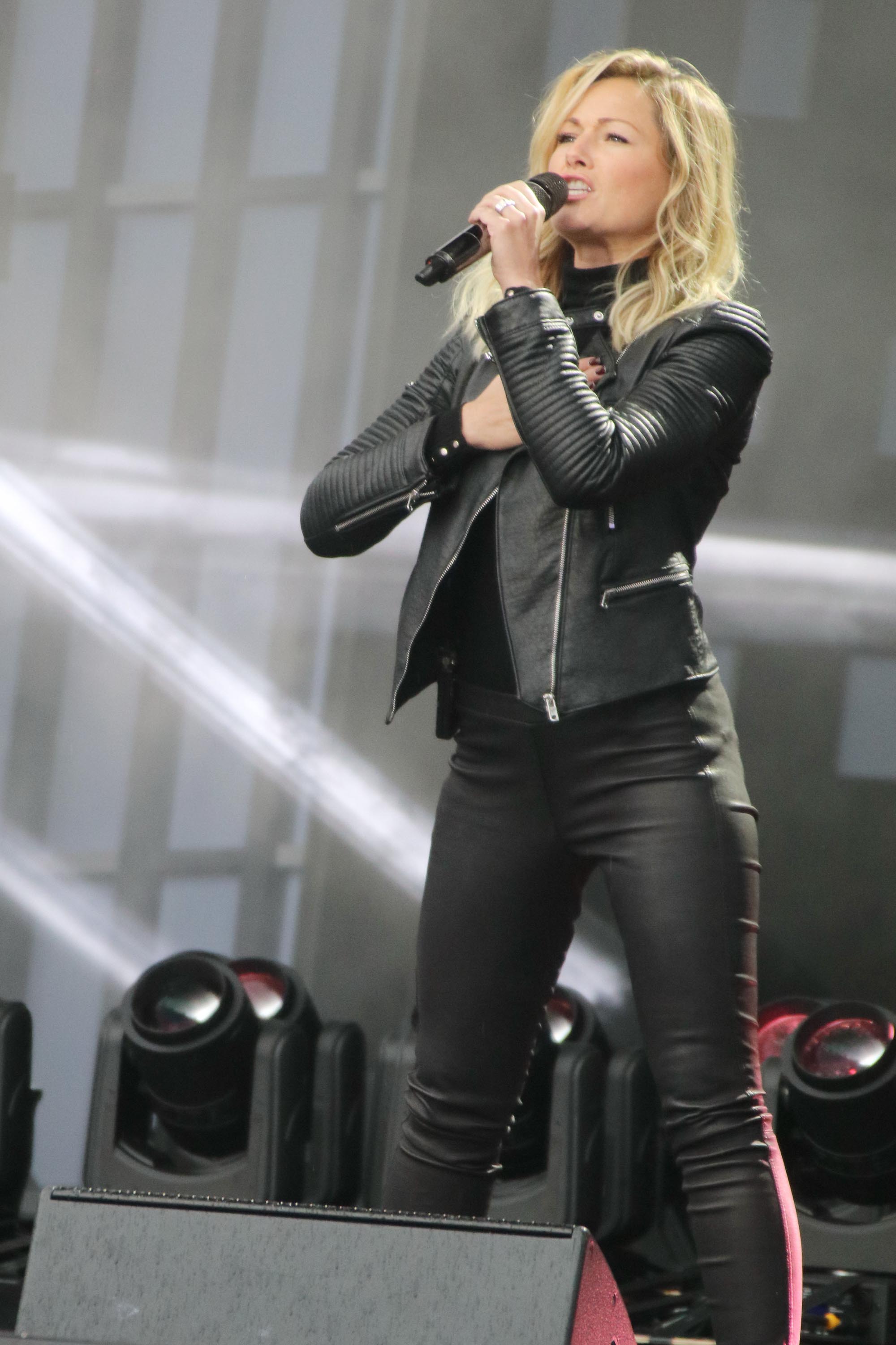 Helene Fischer attends Proben ESC Rahmenprogramm