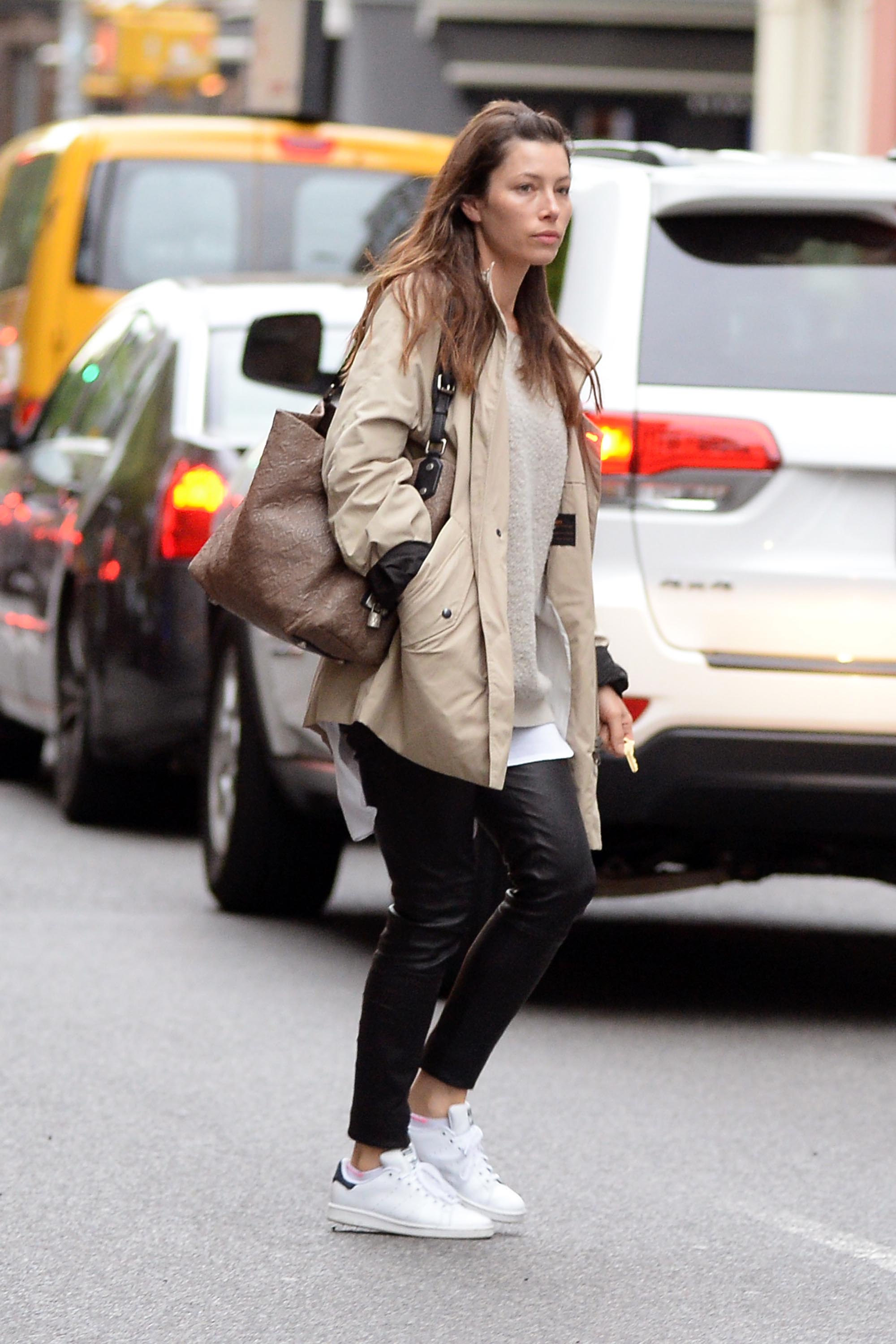 Jessica Biel out in Soho