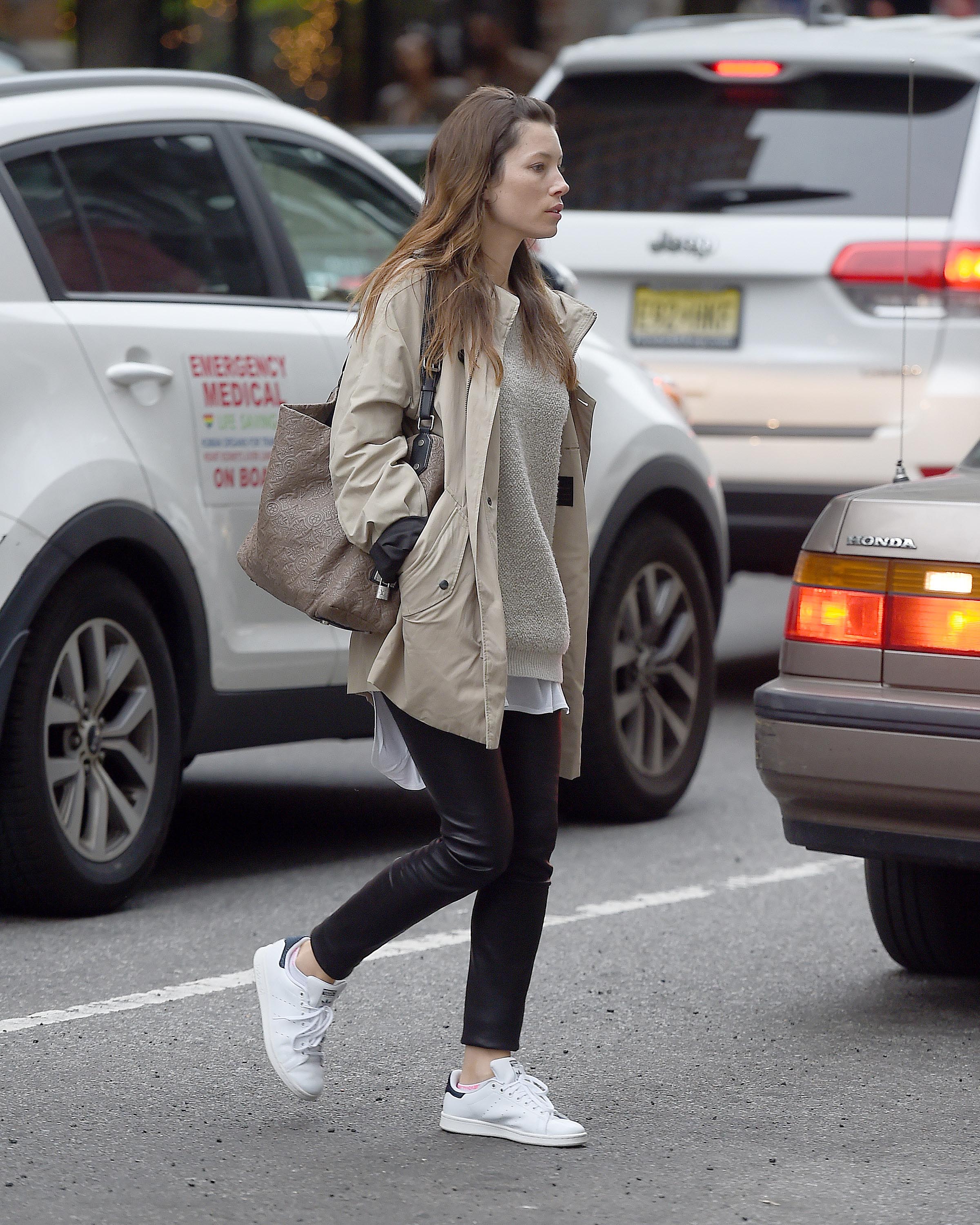 Jessica Biel out in Soho