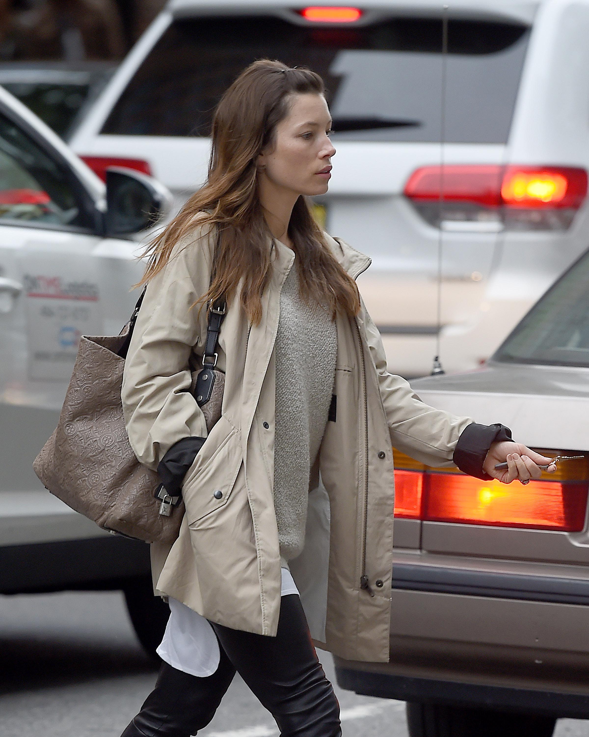 Jessica Biel out in Soho