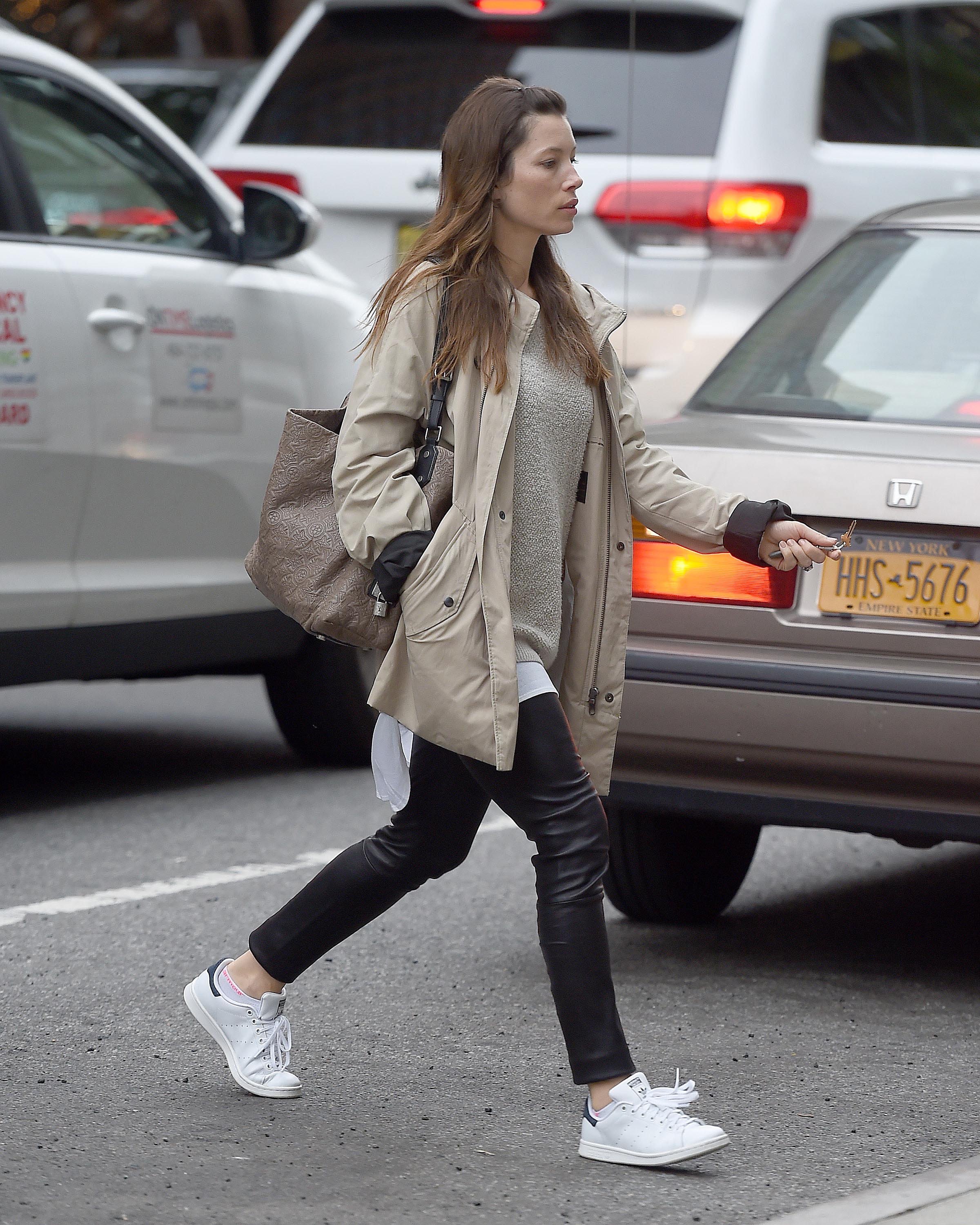 Jessica Biel out in Soho