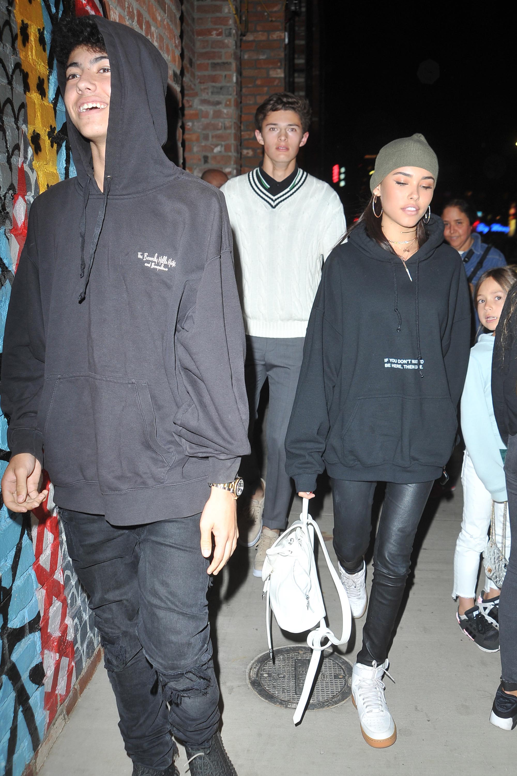 Madison Beer arrives at Tao nightclub