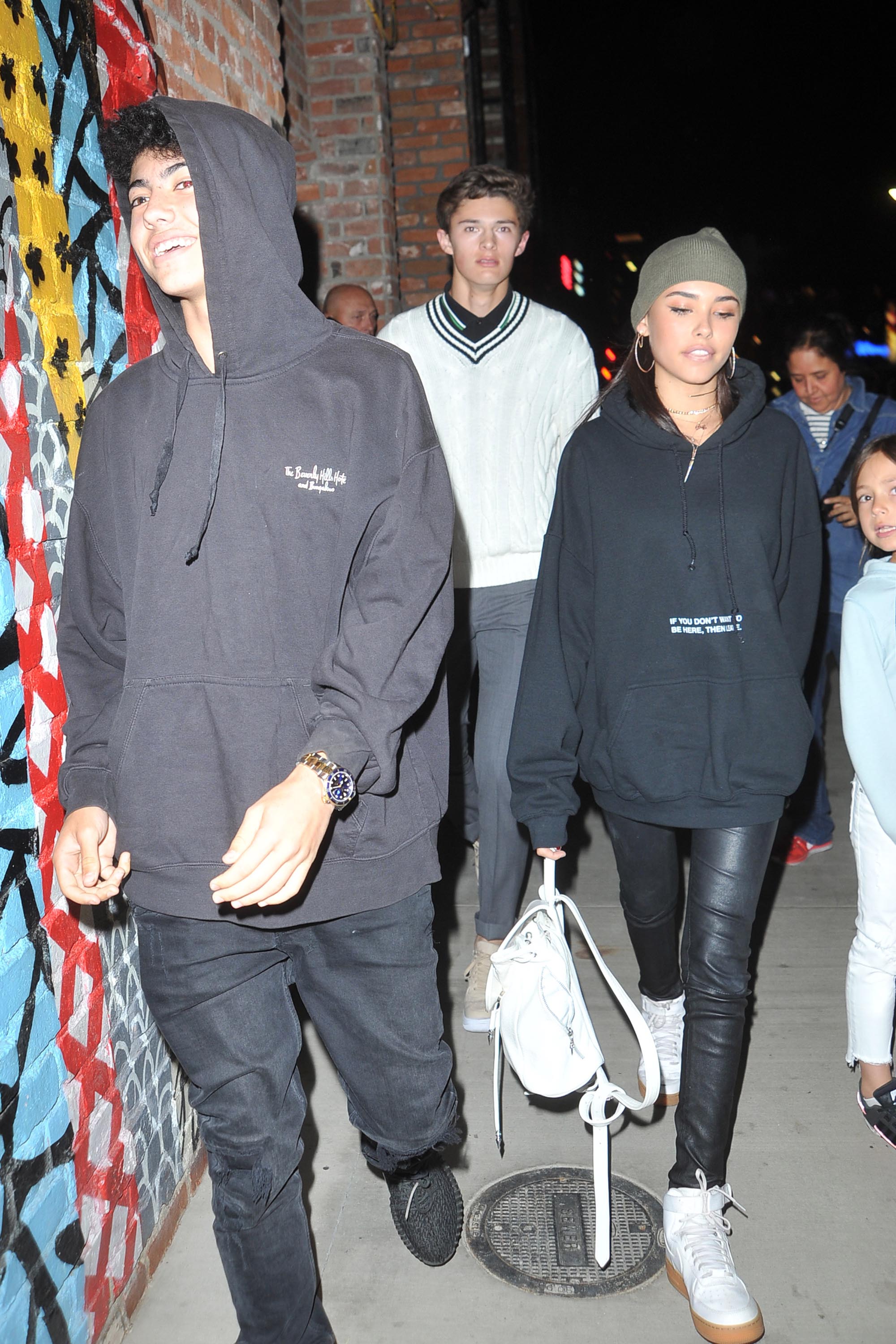 Madison Beer arrives at Tao nightclub