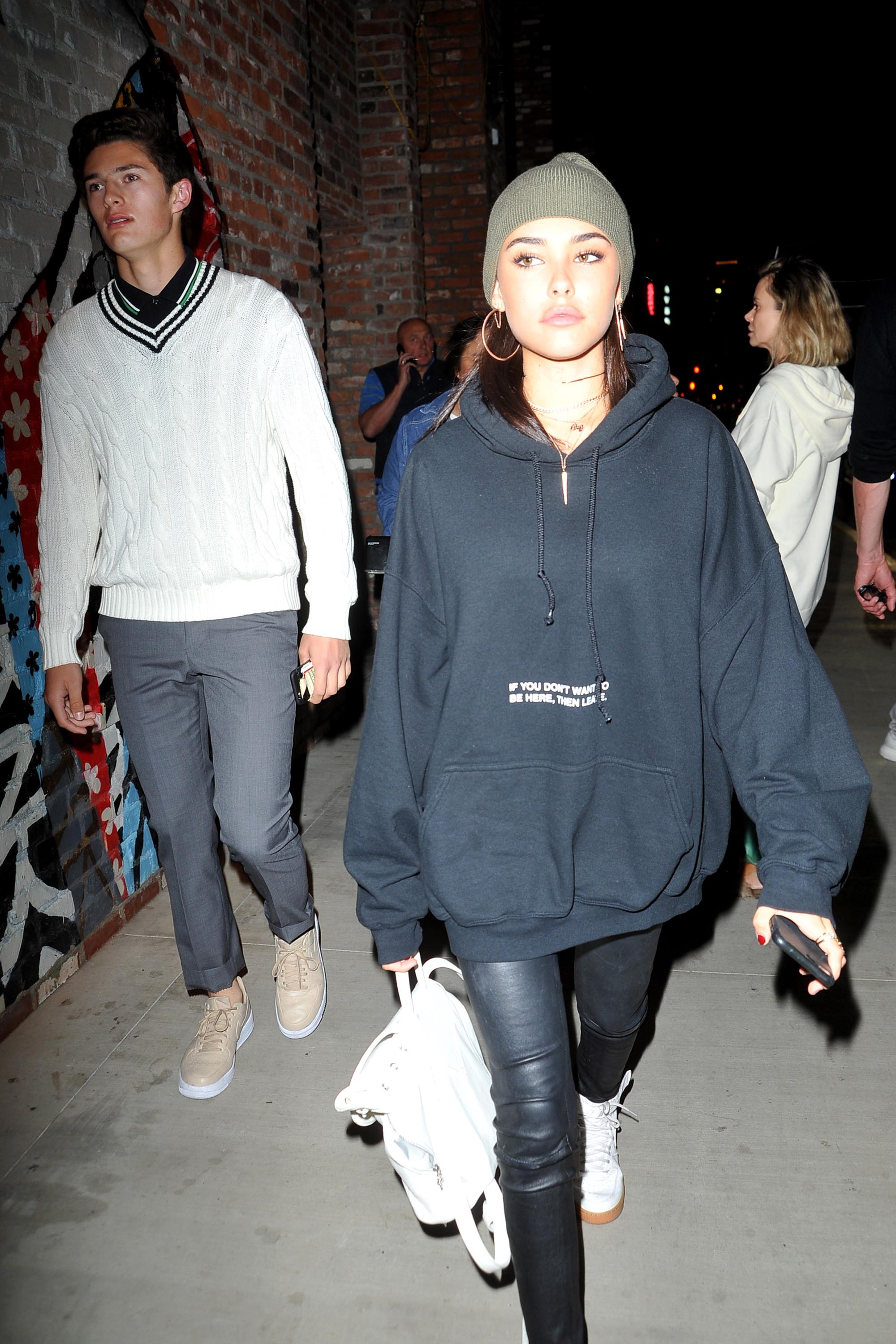 Madison Beer arrives at Tao nightclub