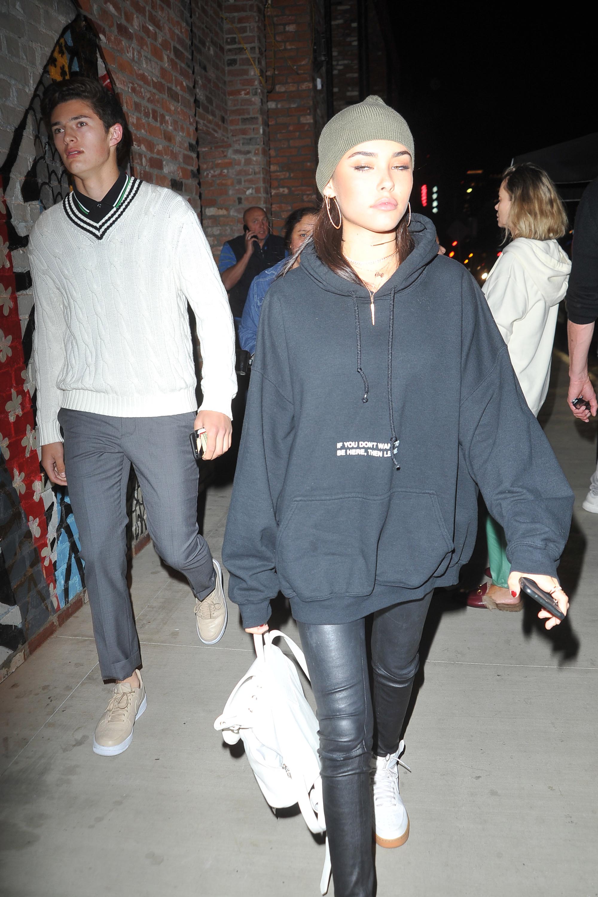 Madison Beer arrives at Tao nightclub