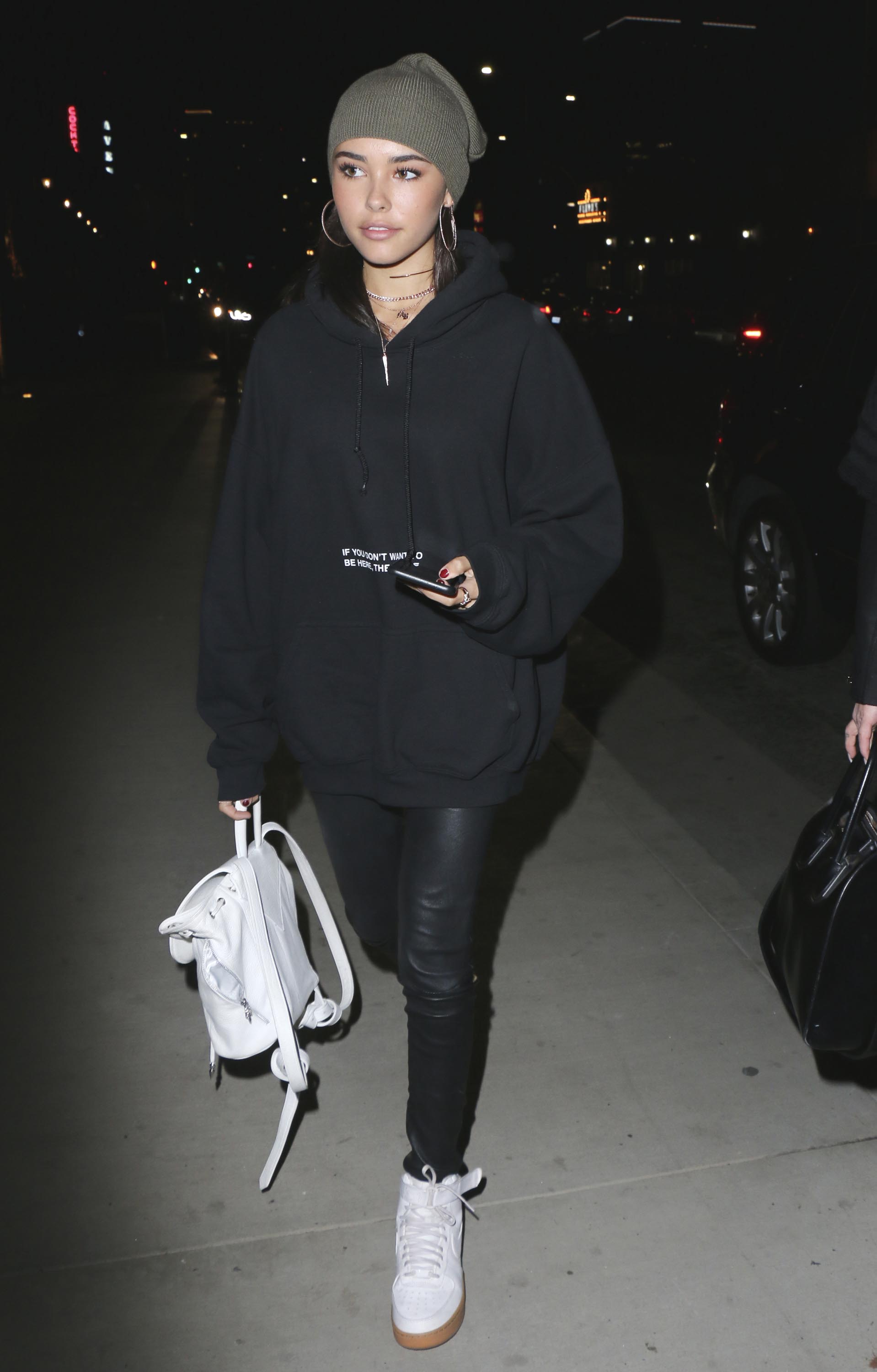 Madison Beer arrives at Tao nightclub