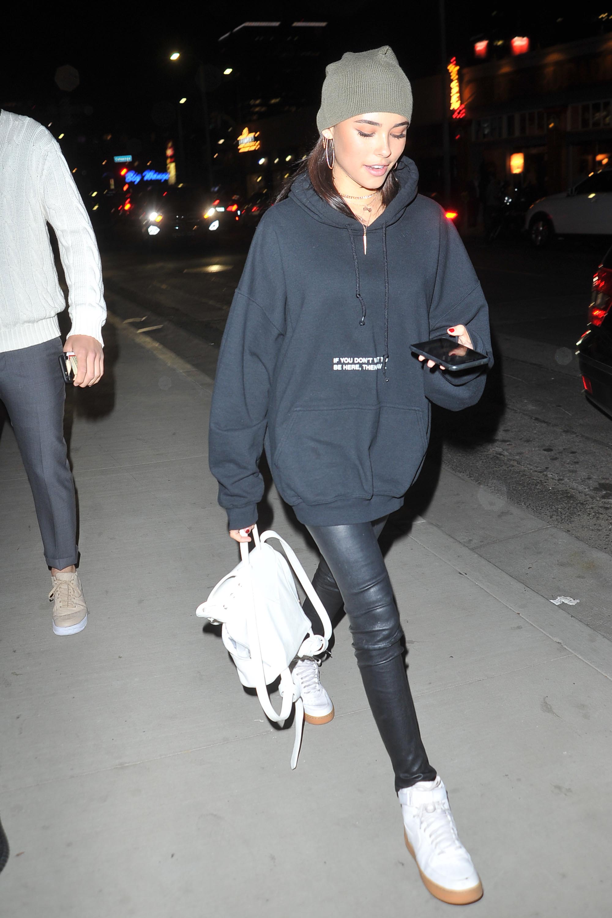 Madison Beer arrives at Tao nightclub