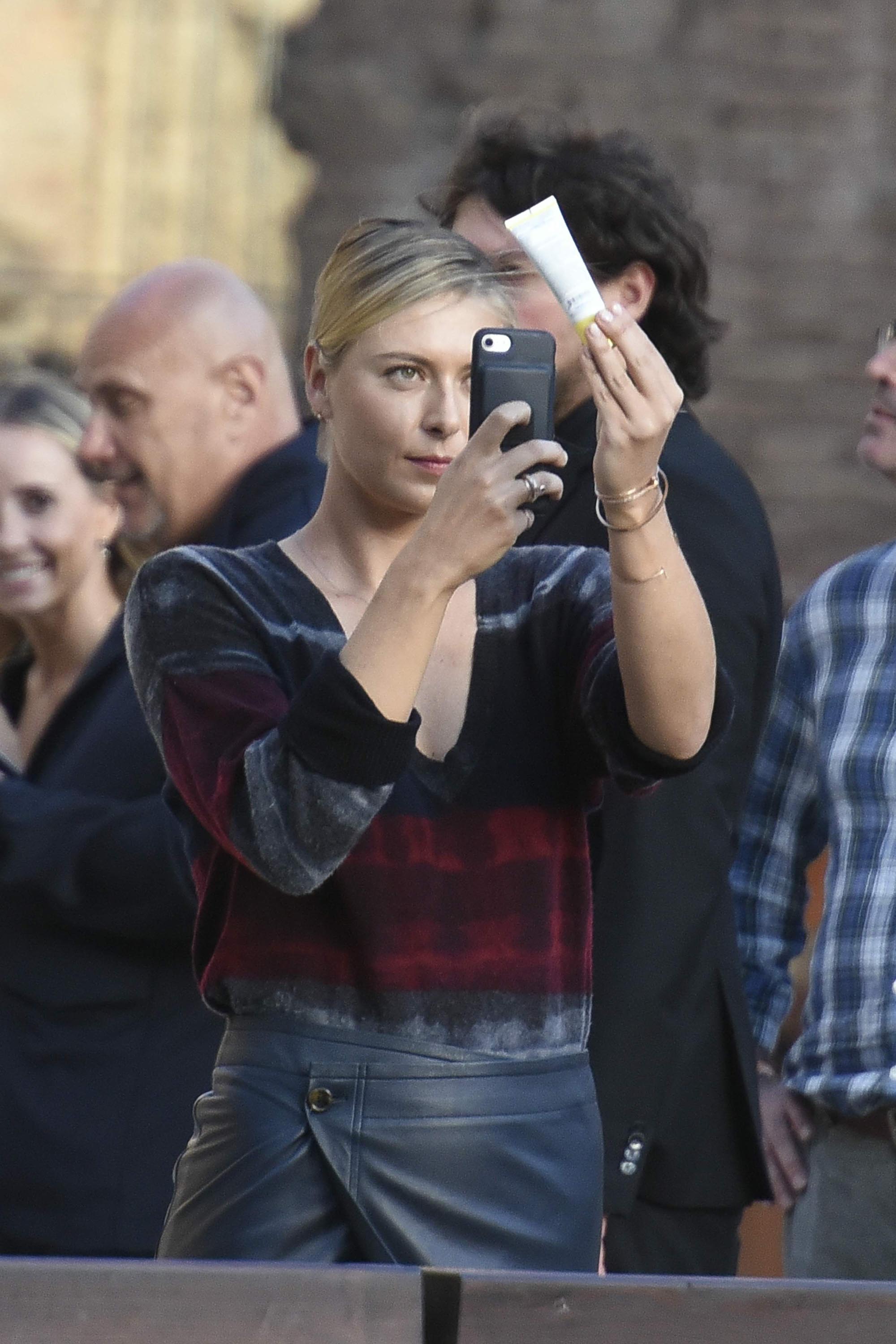 Maria Sharapova out and about in Rome