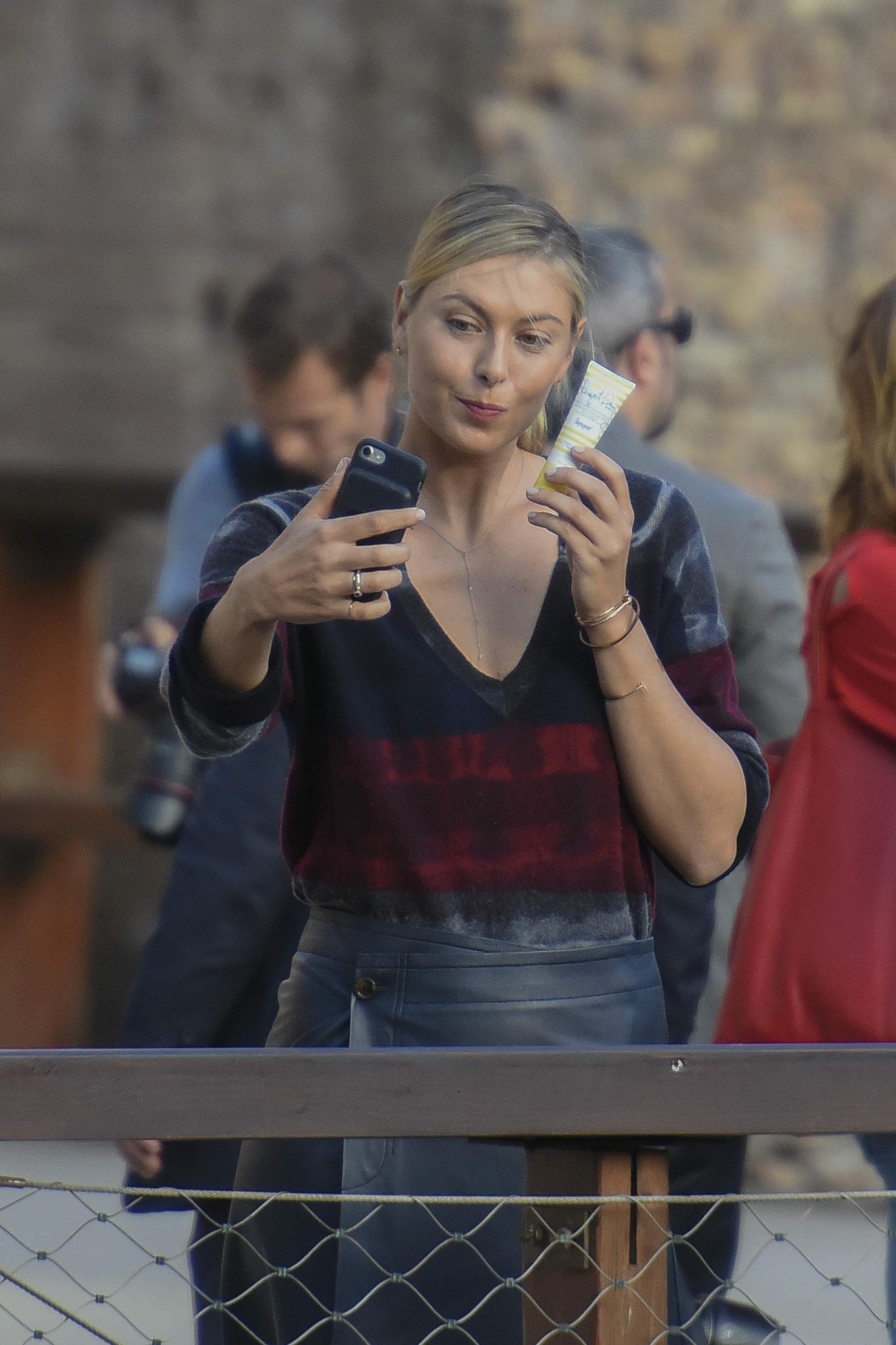 Maria Sharapova out and about in Rome