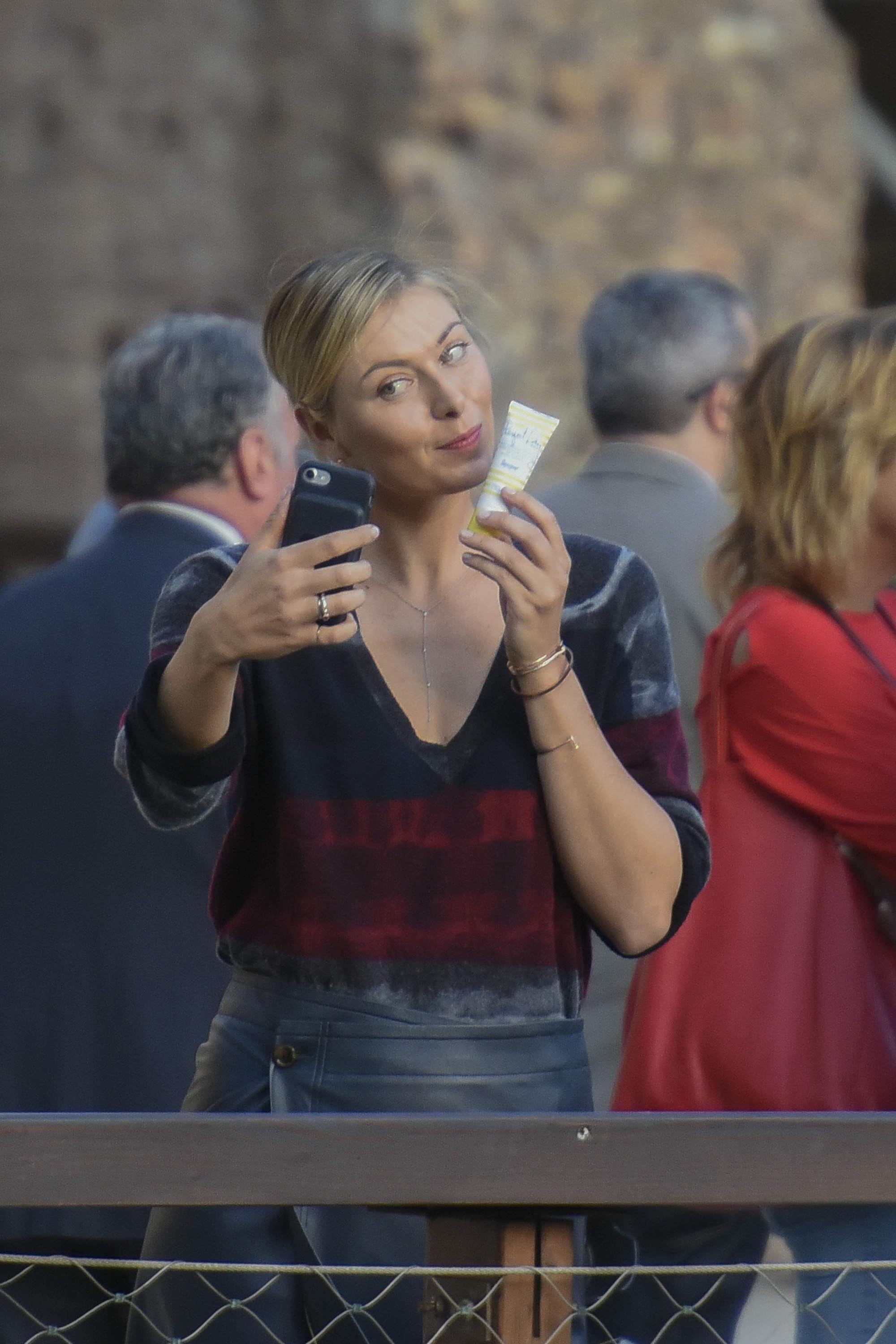 Maria Sharapova out and about in Rome