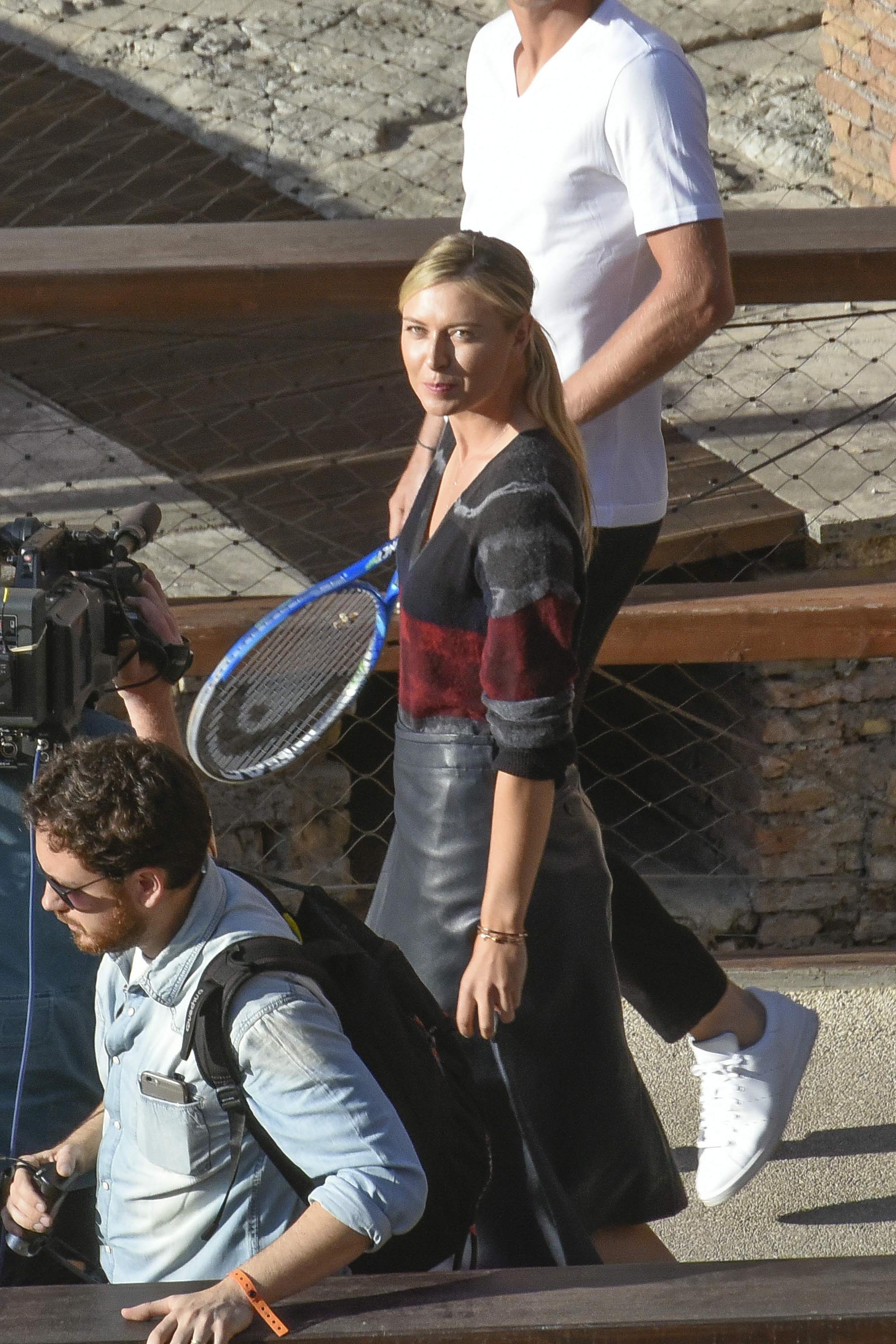 Maria Sharapova out and about in Rome