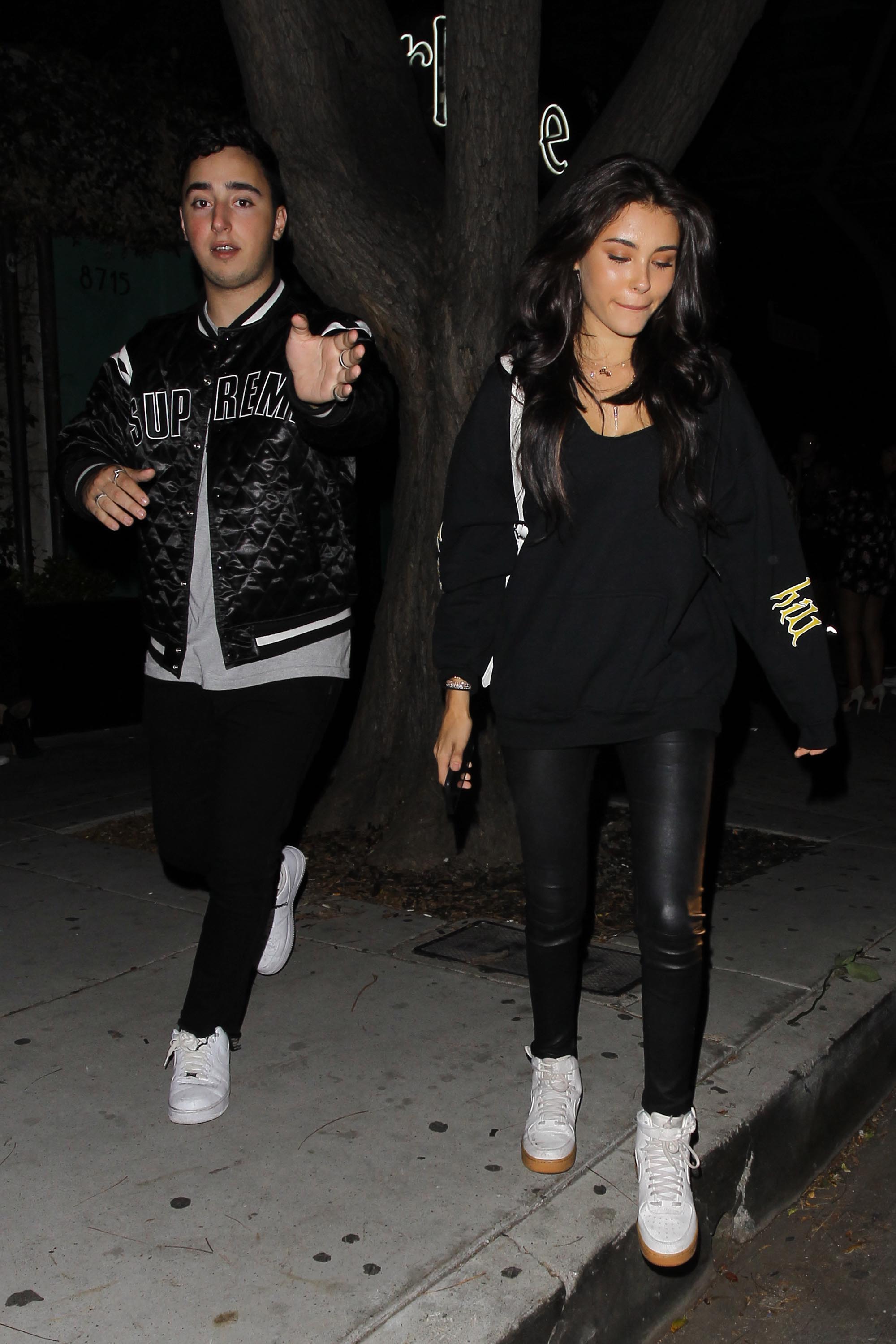 Madison Beer leaving The Peppermint Club
