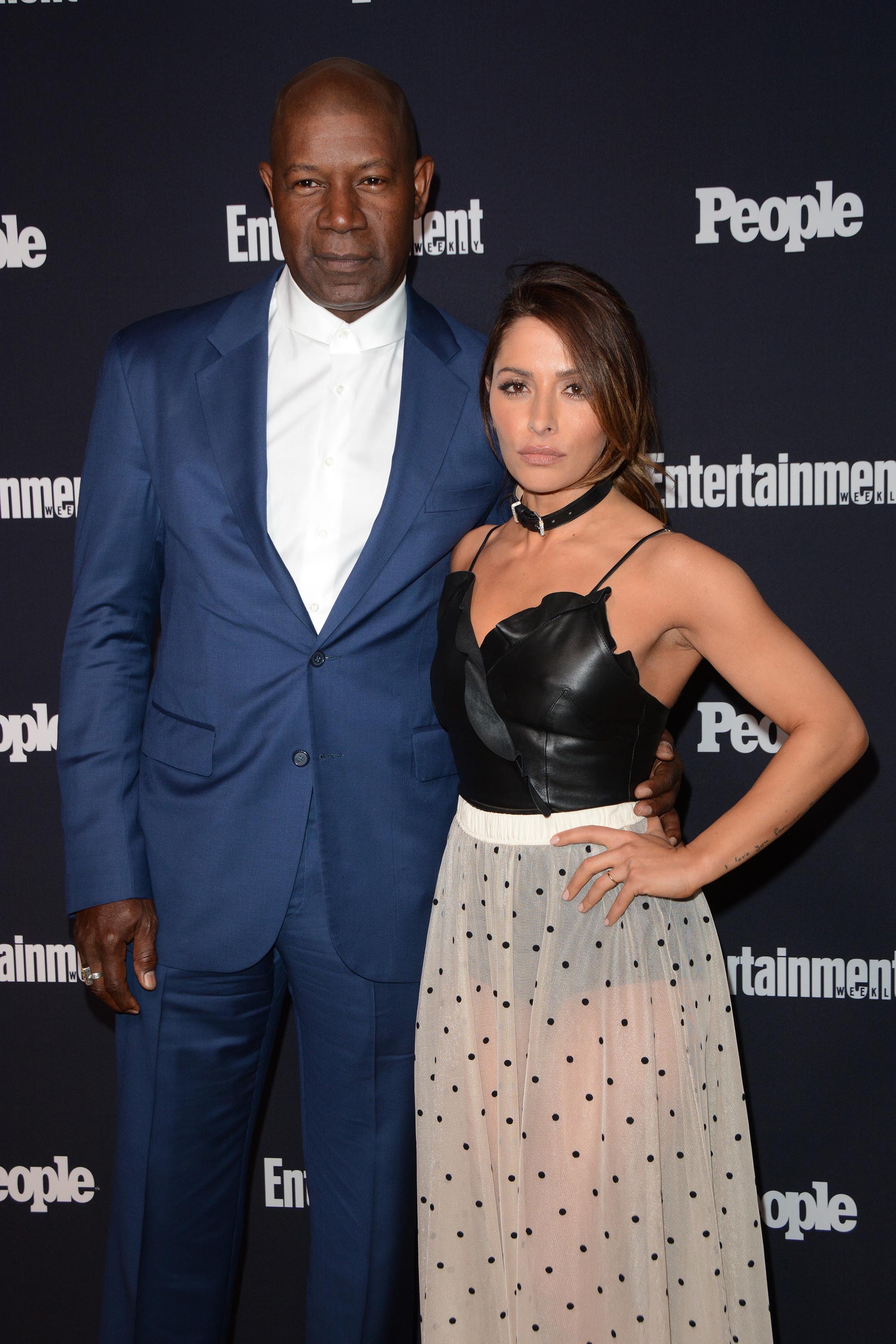 Sarah Shahi attends the Entertainment Weekly & PEOPLE Upfront Party