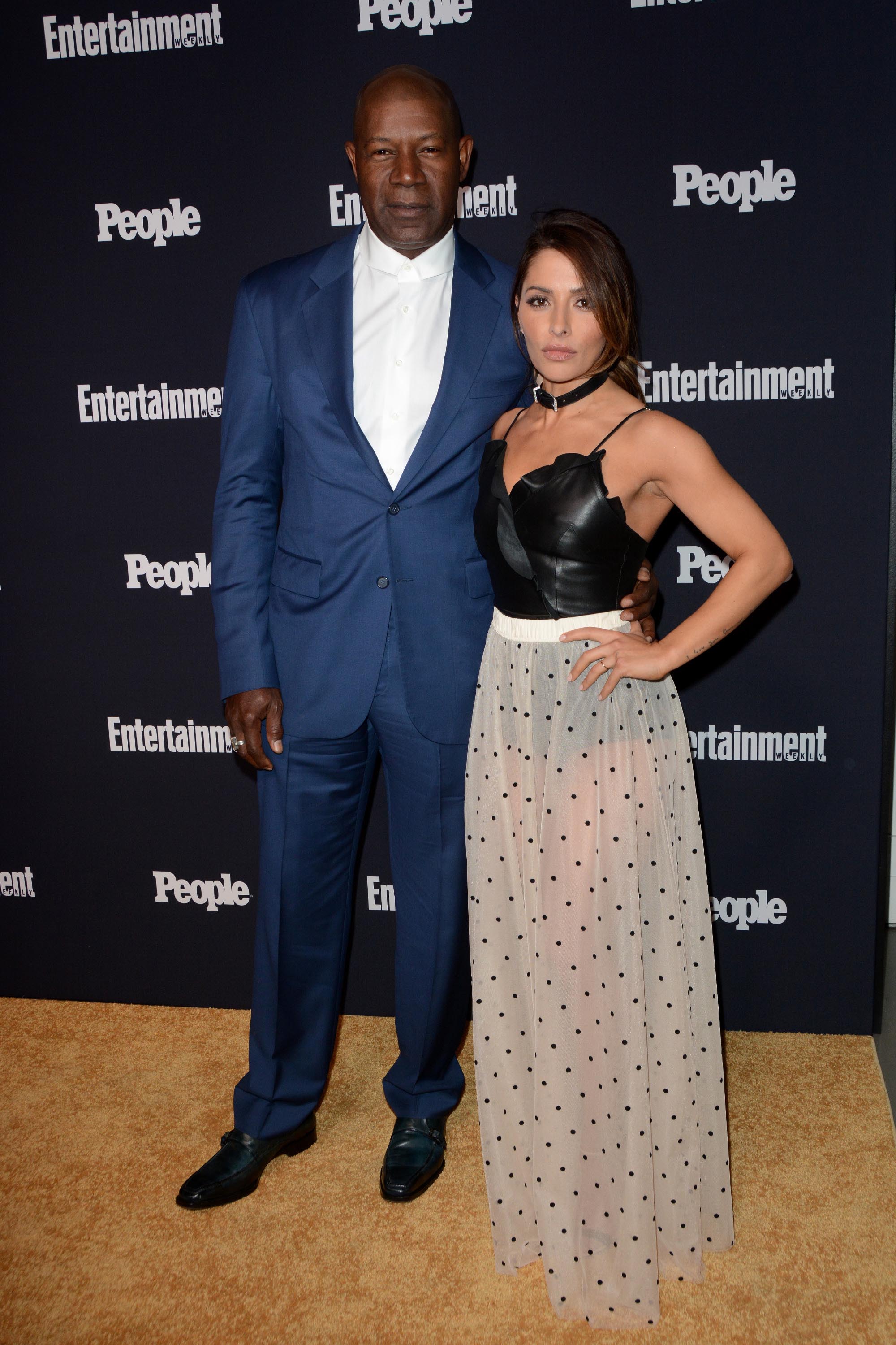 Sarah Shahi attends the Entertainment Weekly & PEOPLE Upfront Party