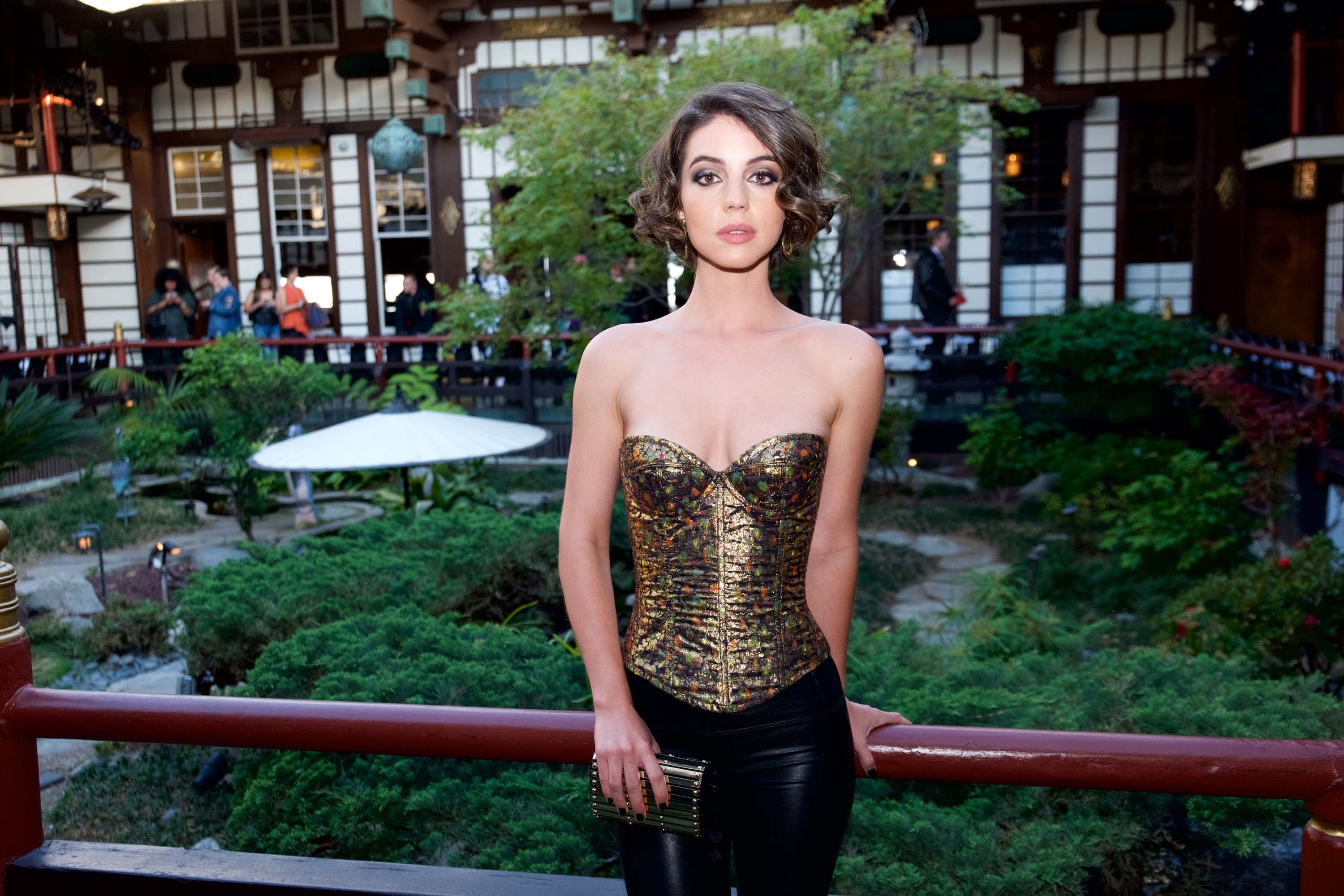 Adelaide Kane attends Wolk Morais Collection 5 Fashion Show