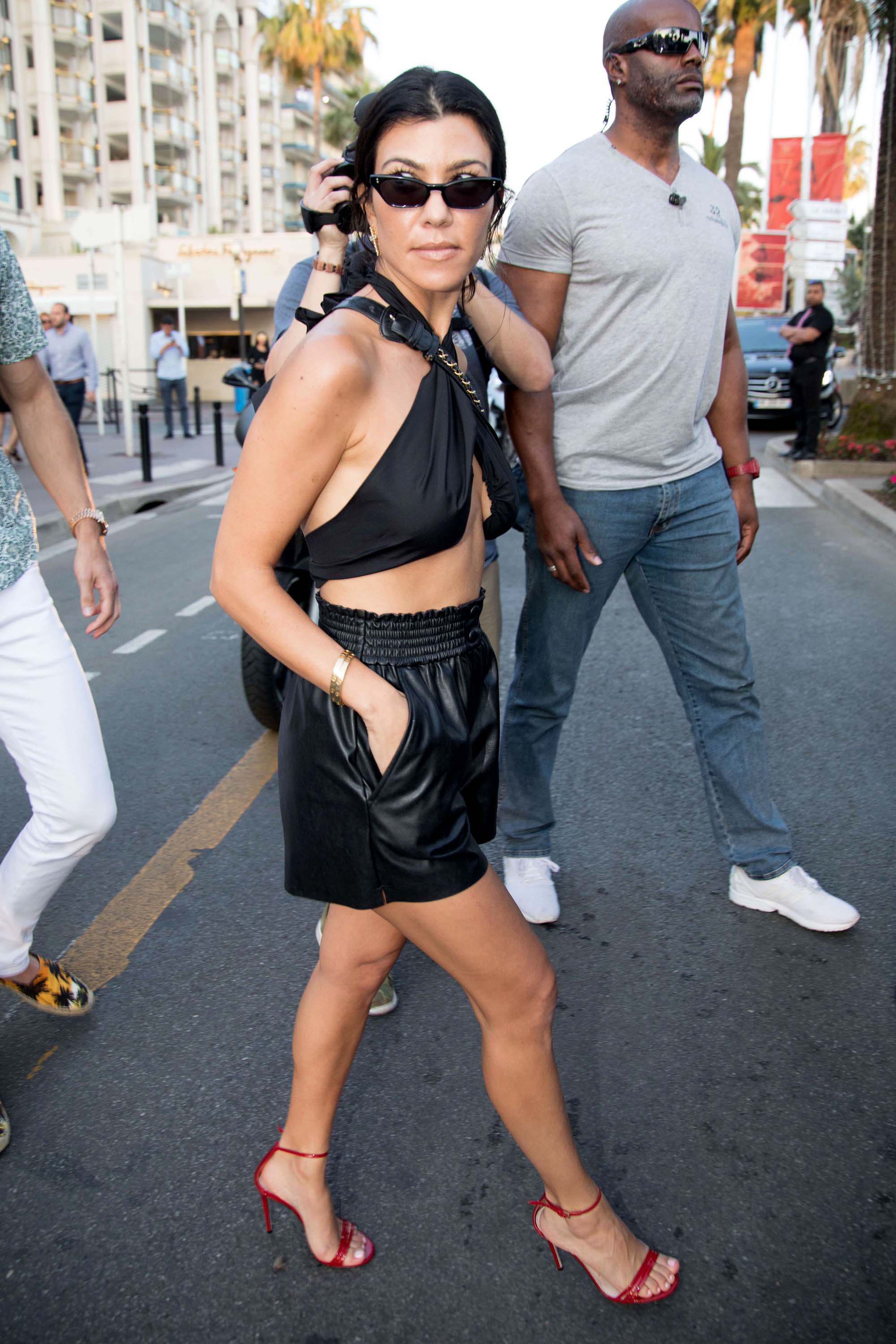 Kourtney Kardashian getting ice cream in Cannes