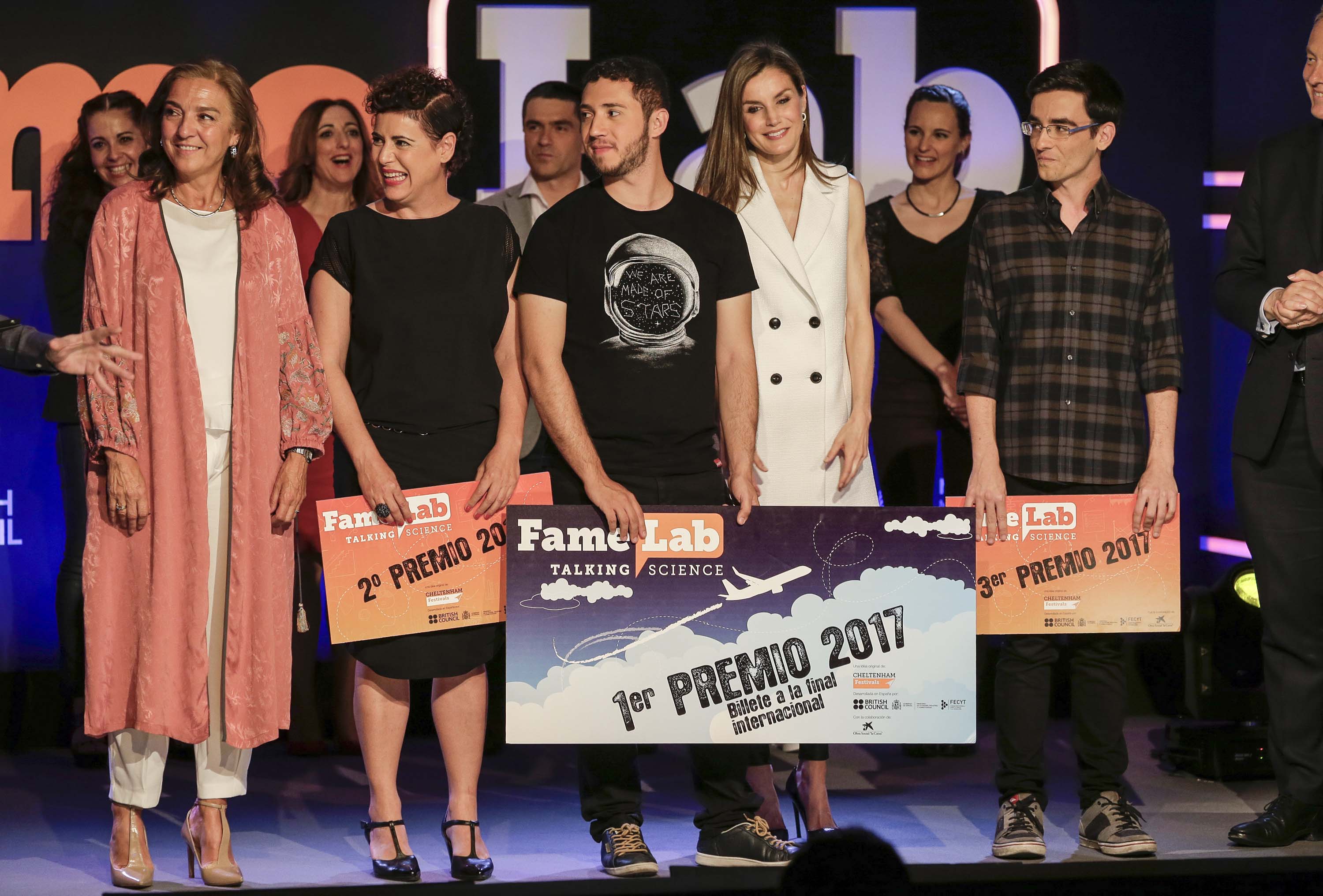 Queen Letizia of Spain attends presentation Famelab