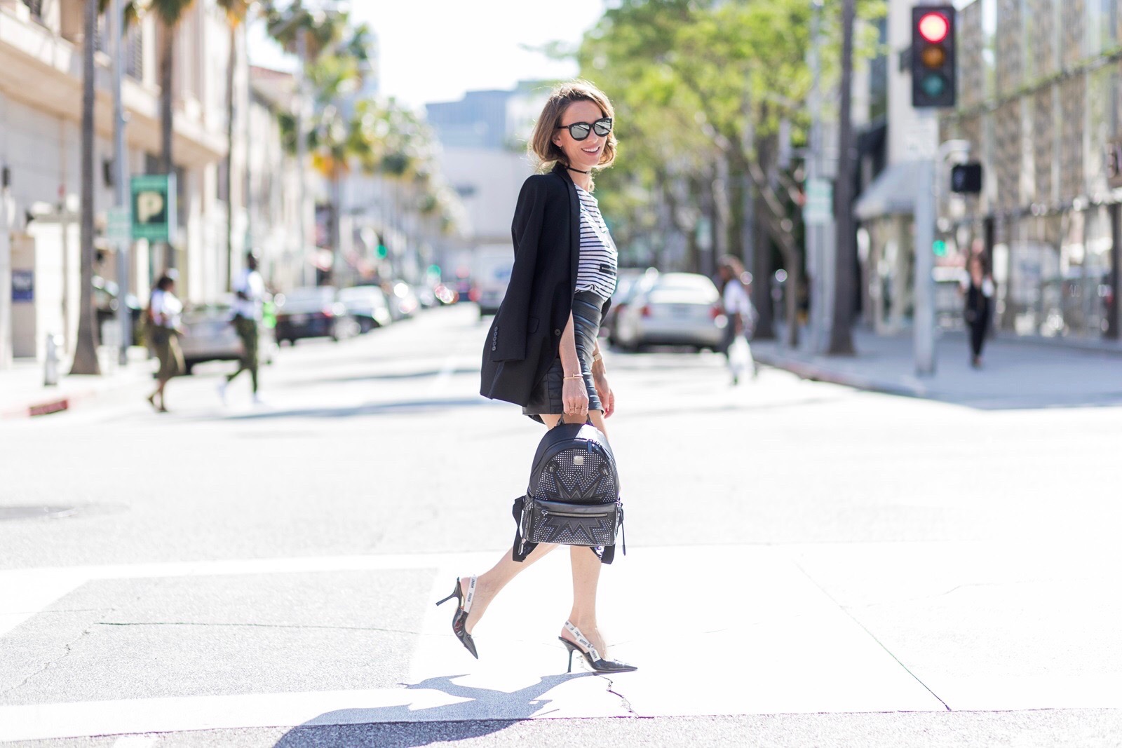 Alexandra Lapp street style in LA