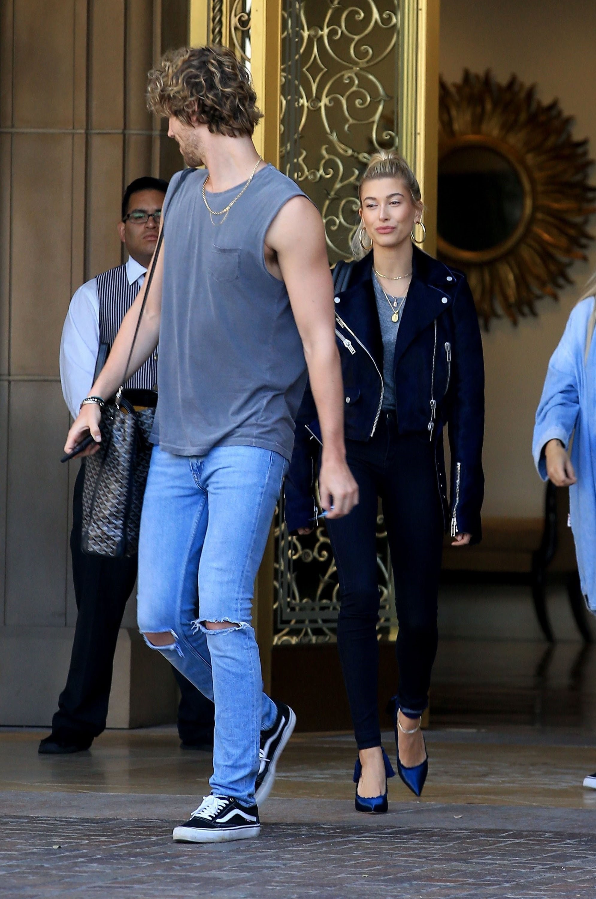 Hailey Baldwin checks out of the Montage Hotel