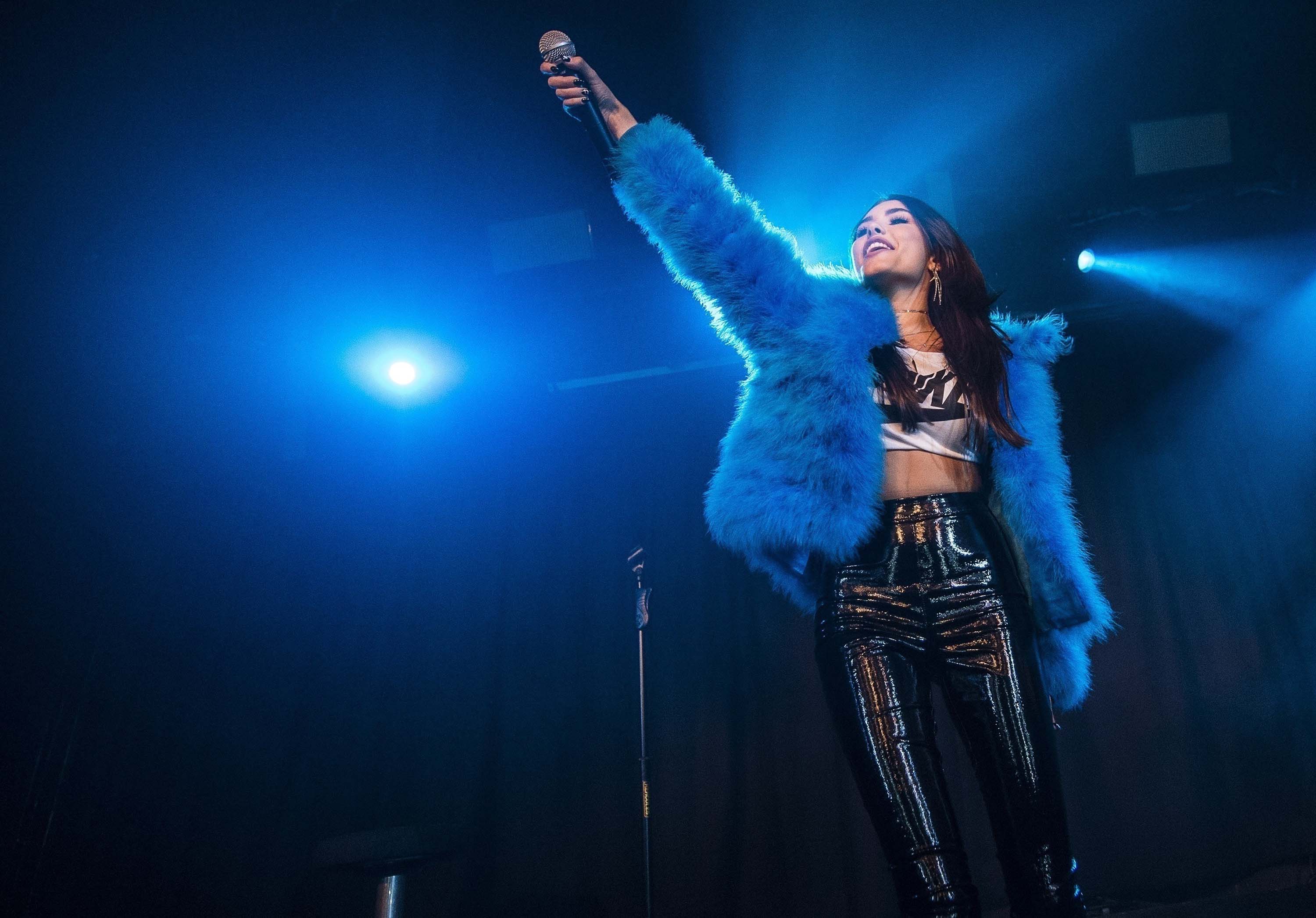 Madison Beer performs at the Hoxton Square Bar & Kitchen