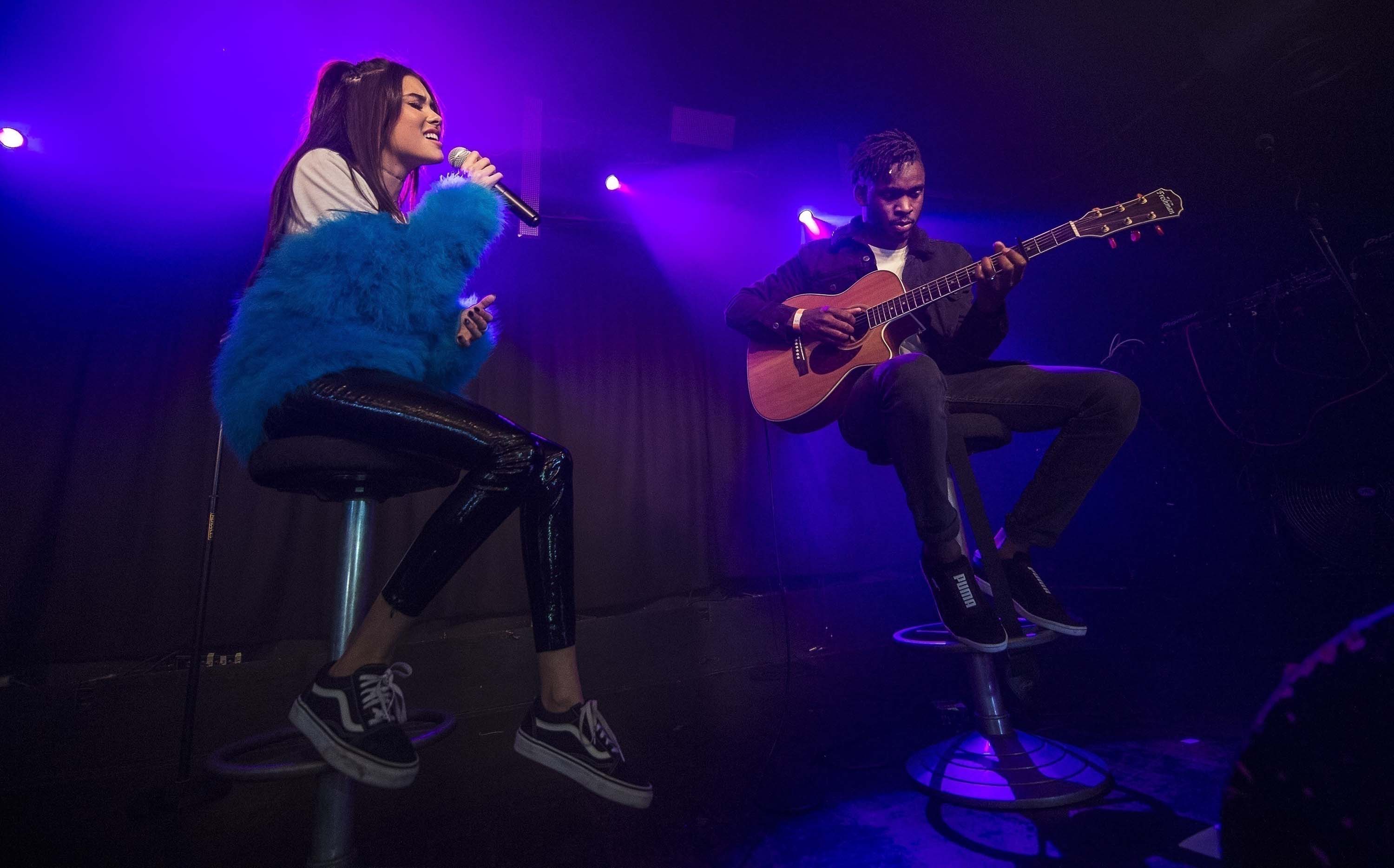 Madison Beer performs at the Hoxton Square Bar & Kitchen