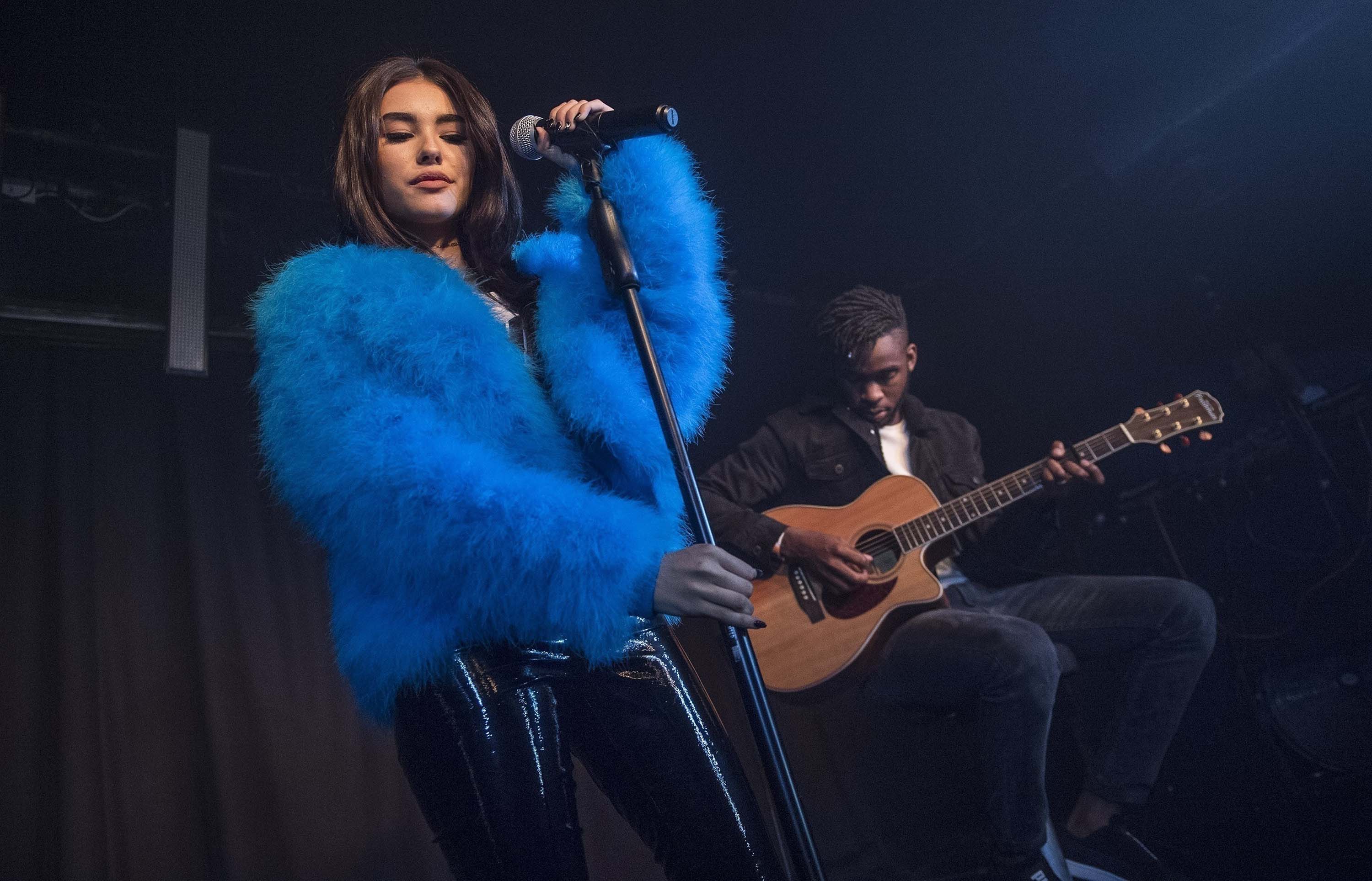 Madison Beer performs at the Hoxton Square Bar & Kitchen