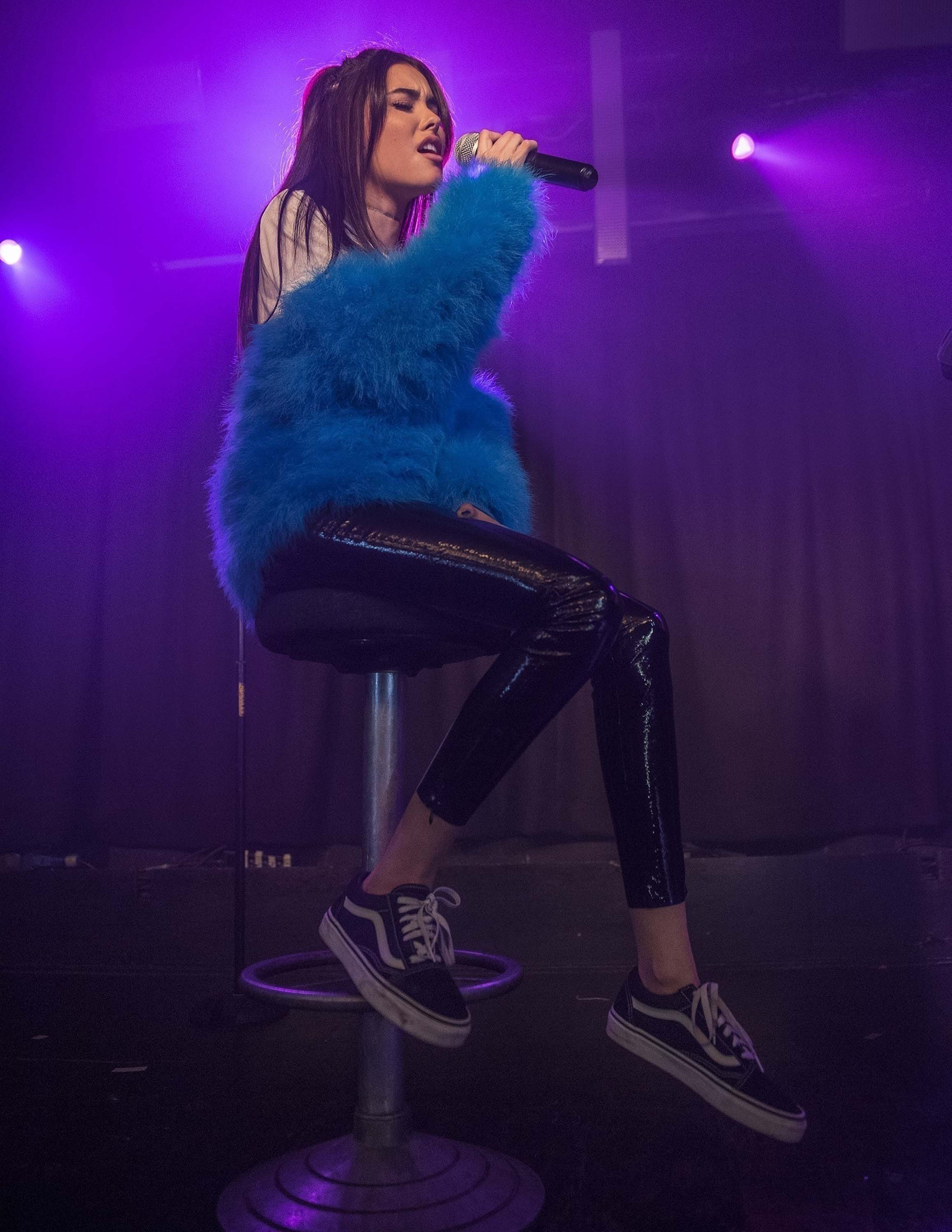 Madison Beer performs at the Hoxton Square Bar & Kitchen