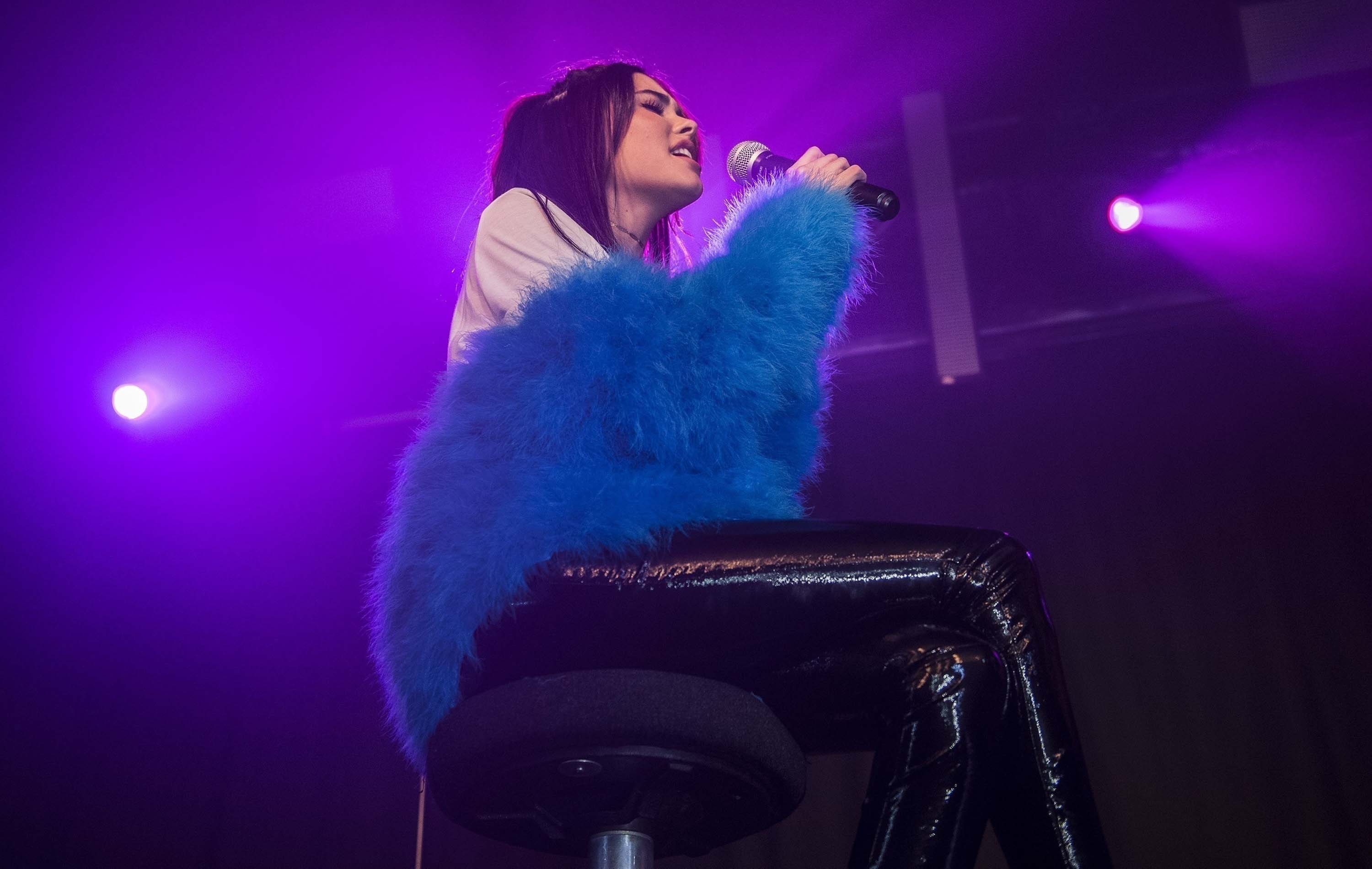 Madison Beer performs at the Hoxton Square Bar & Kitchen