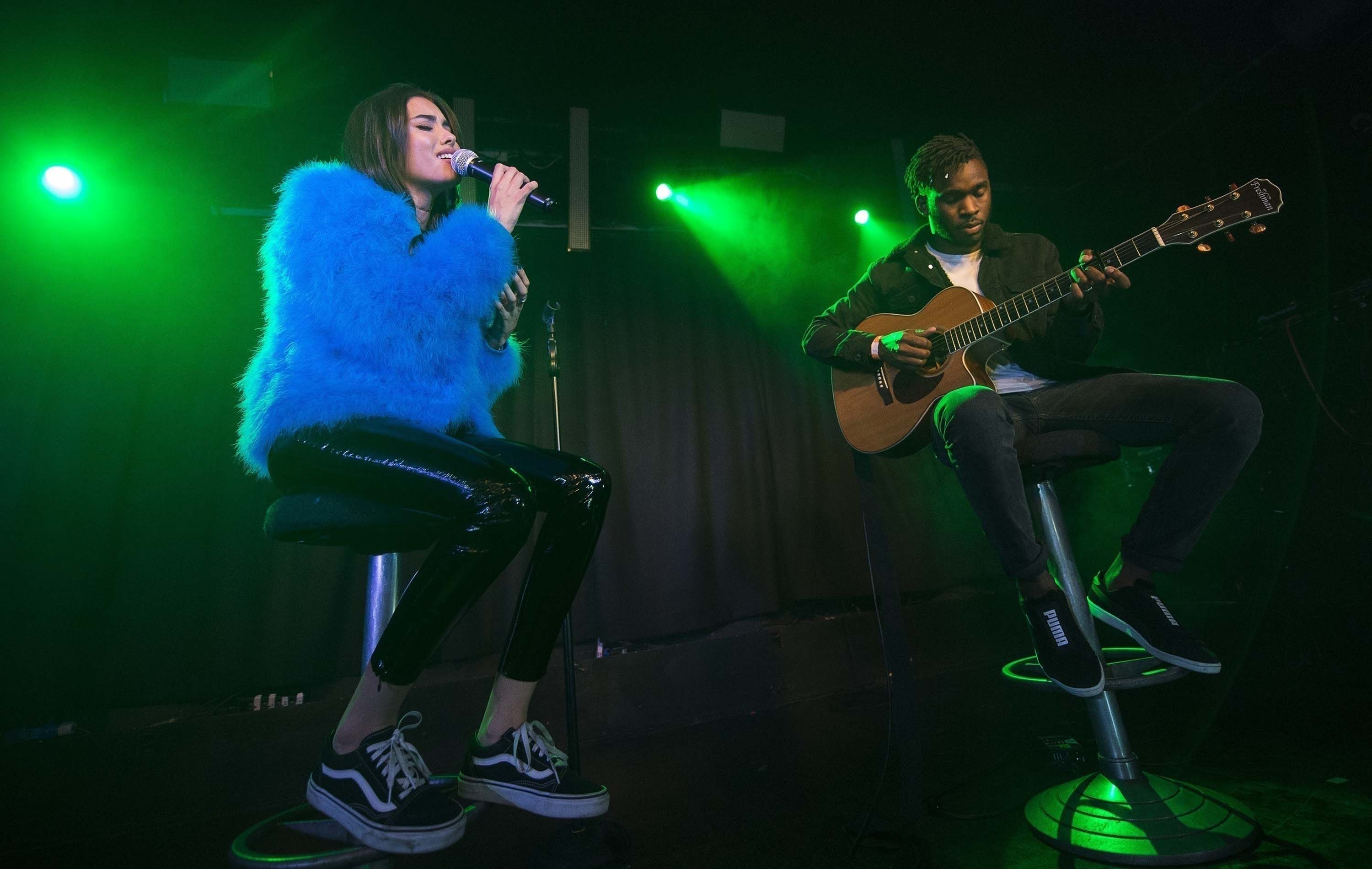 Madison Beer performs at the Hoxton Square Bar & Kitchen