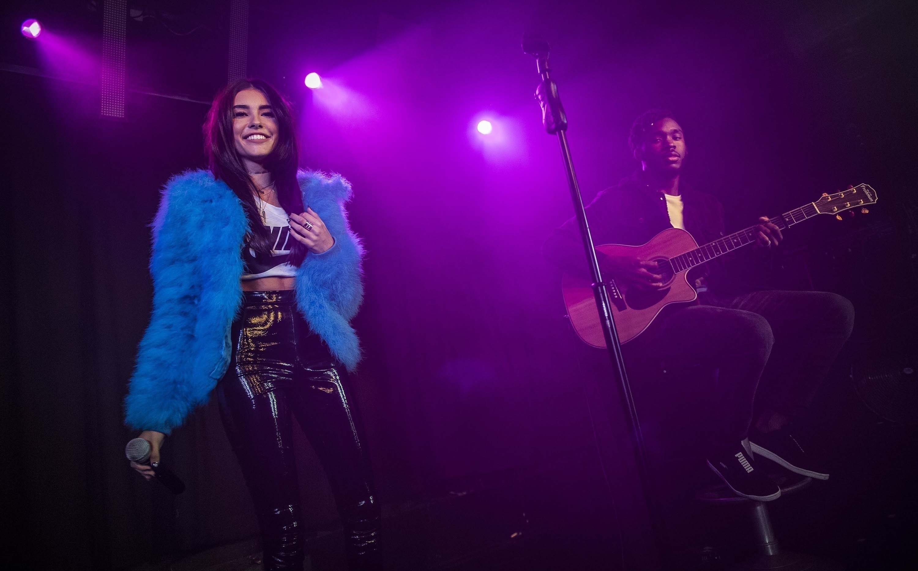 Madison Beer performs at the Hoxton Square Bar & Kitchen