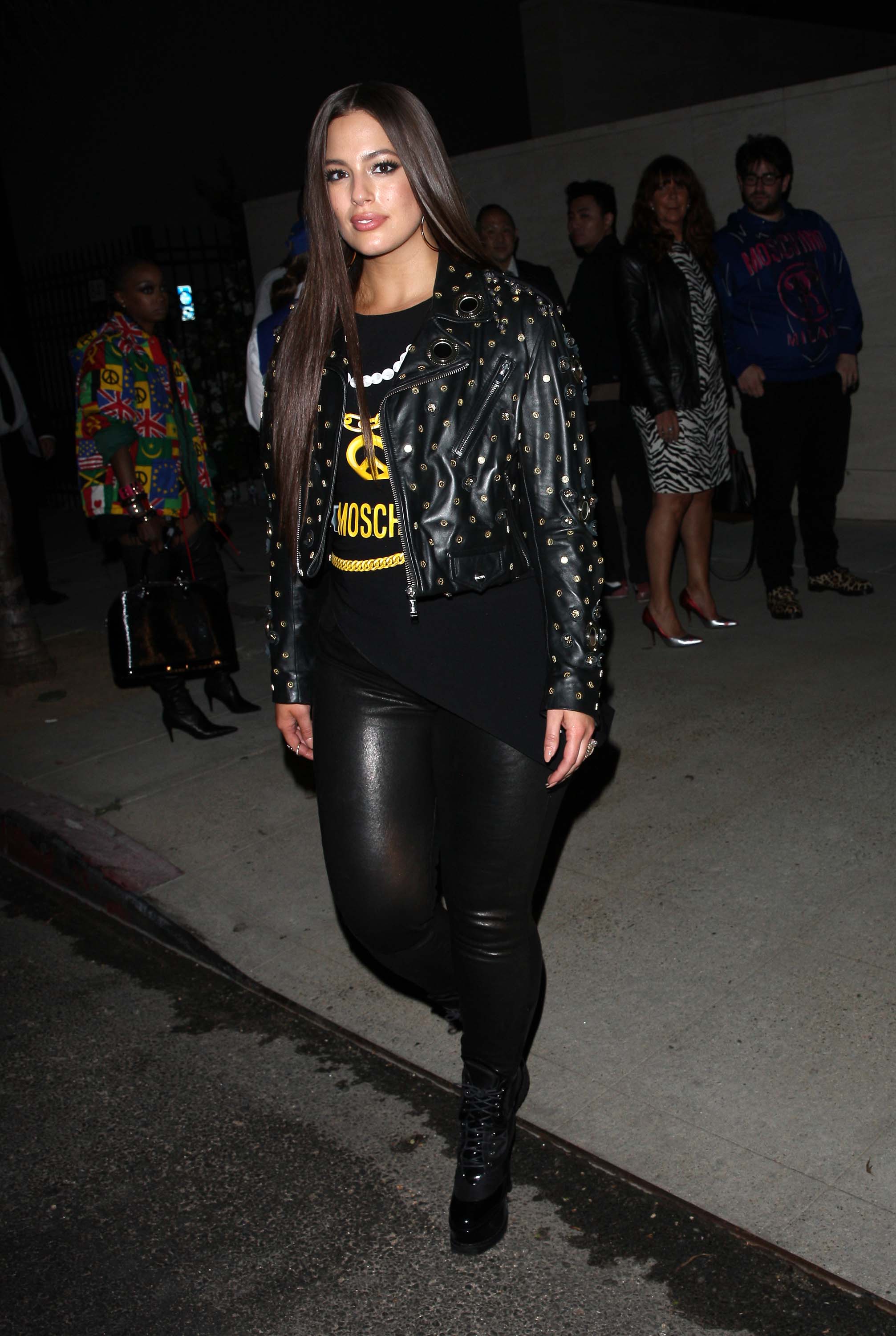 Ashley Graham attends Moschino Runway show
