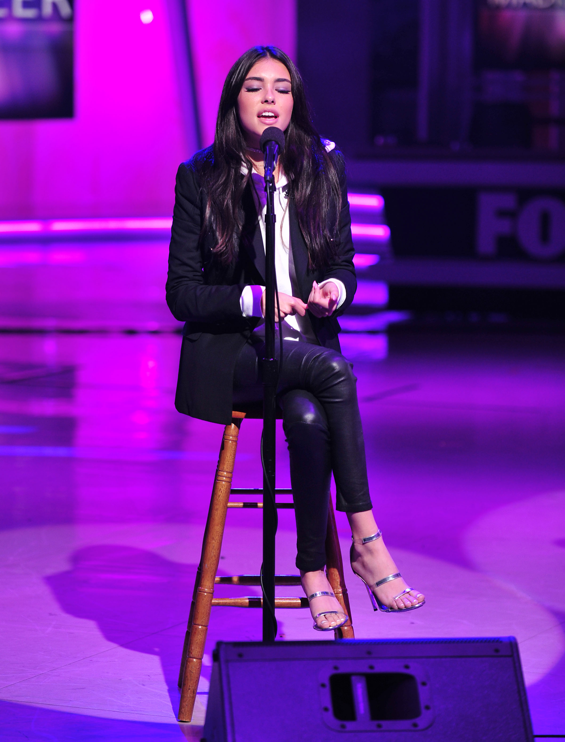 Madison Beer performing at Good Day LA