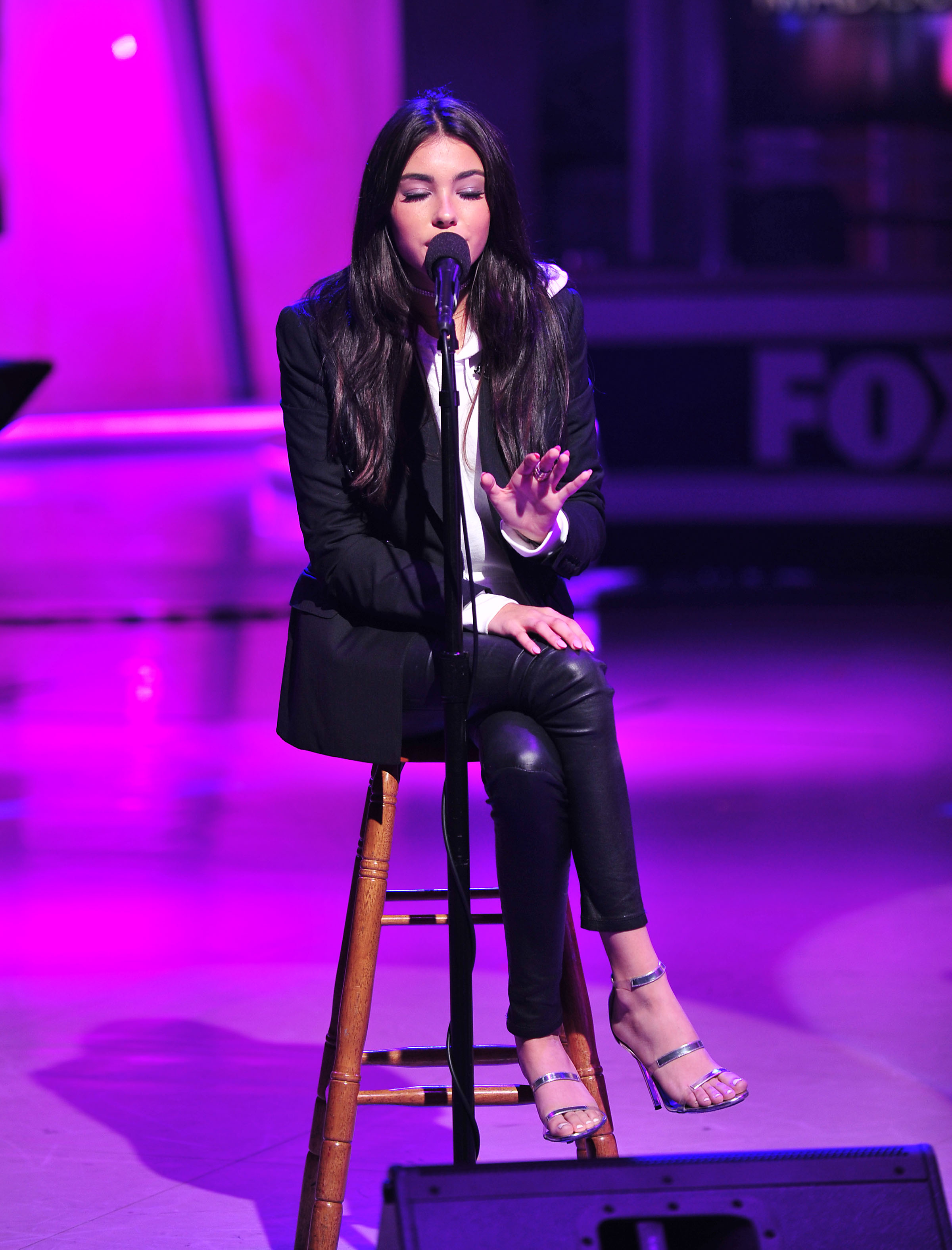 Madison Beer performing at Good Day LA