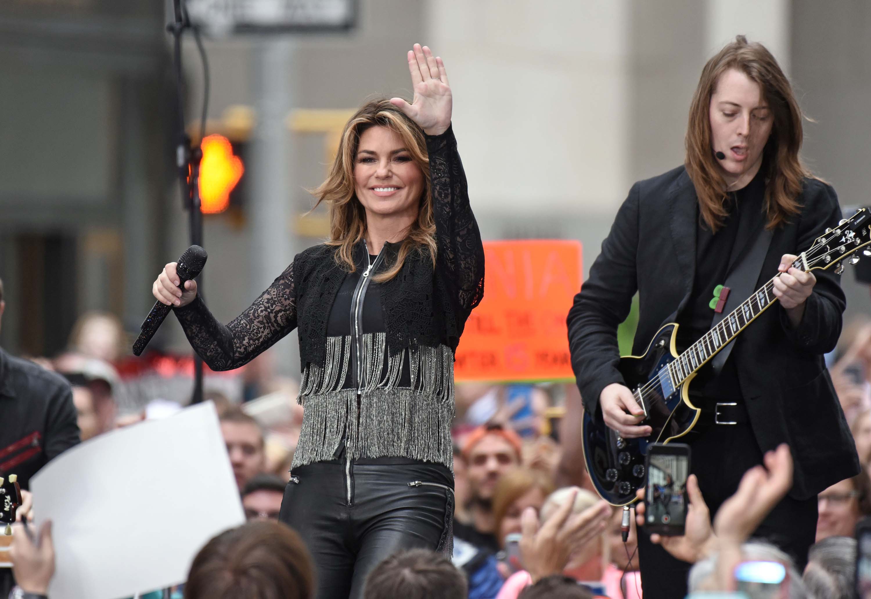 Shania Twain performs at Today show