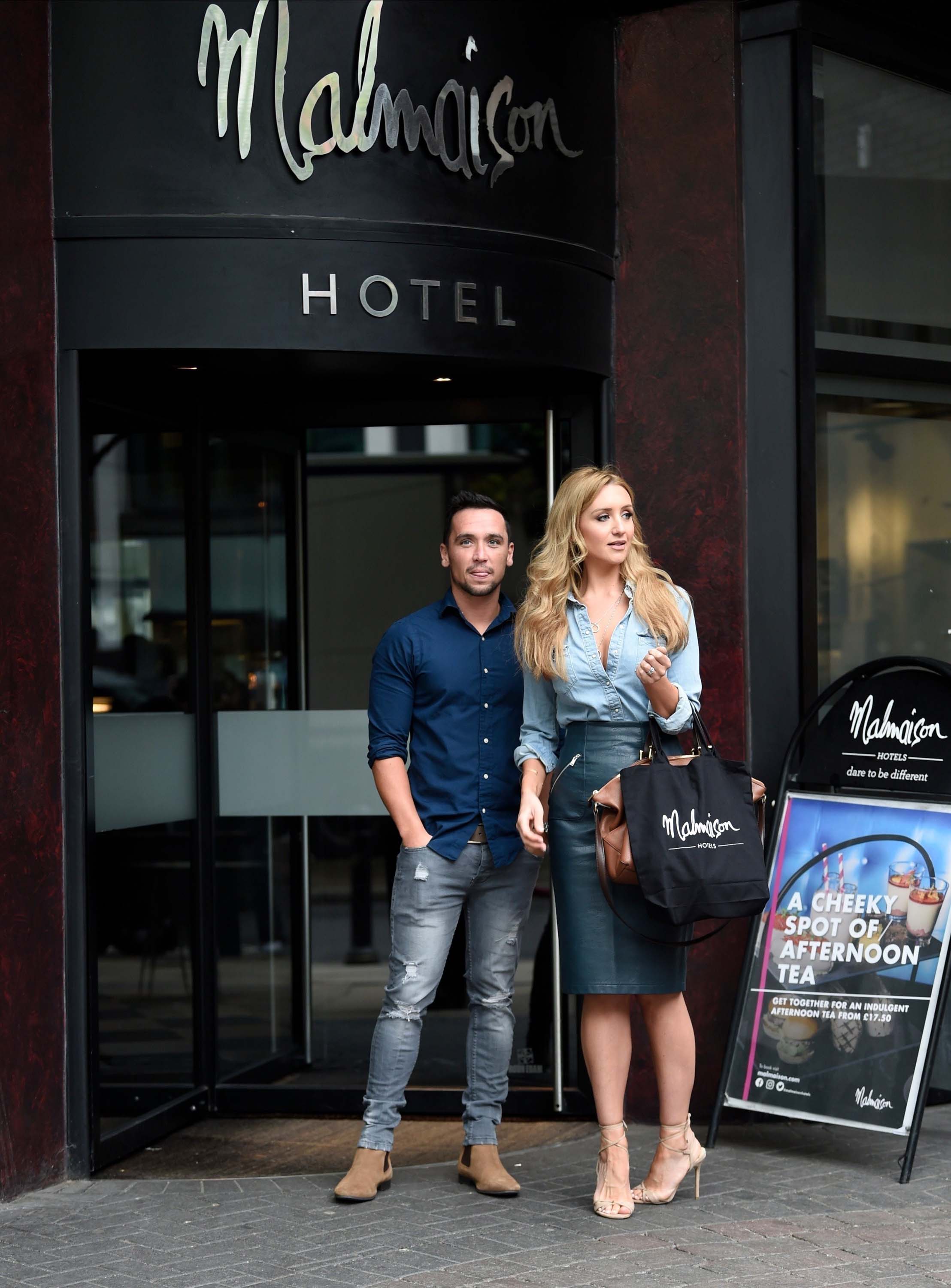 Catherine Tyldesley seen at Malmaison hotel