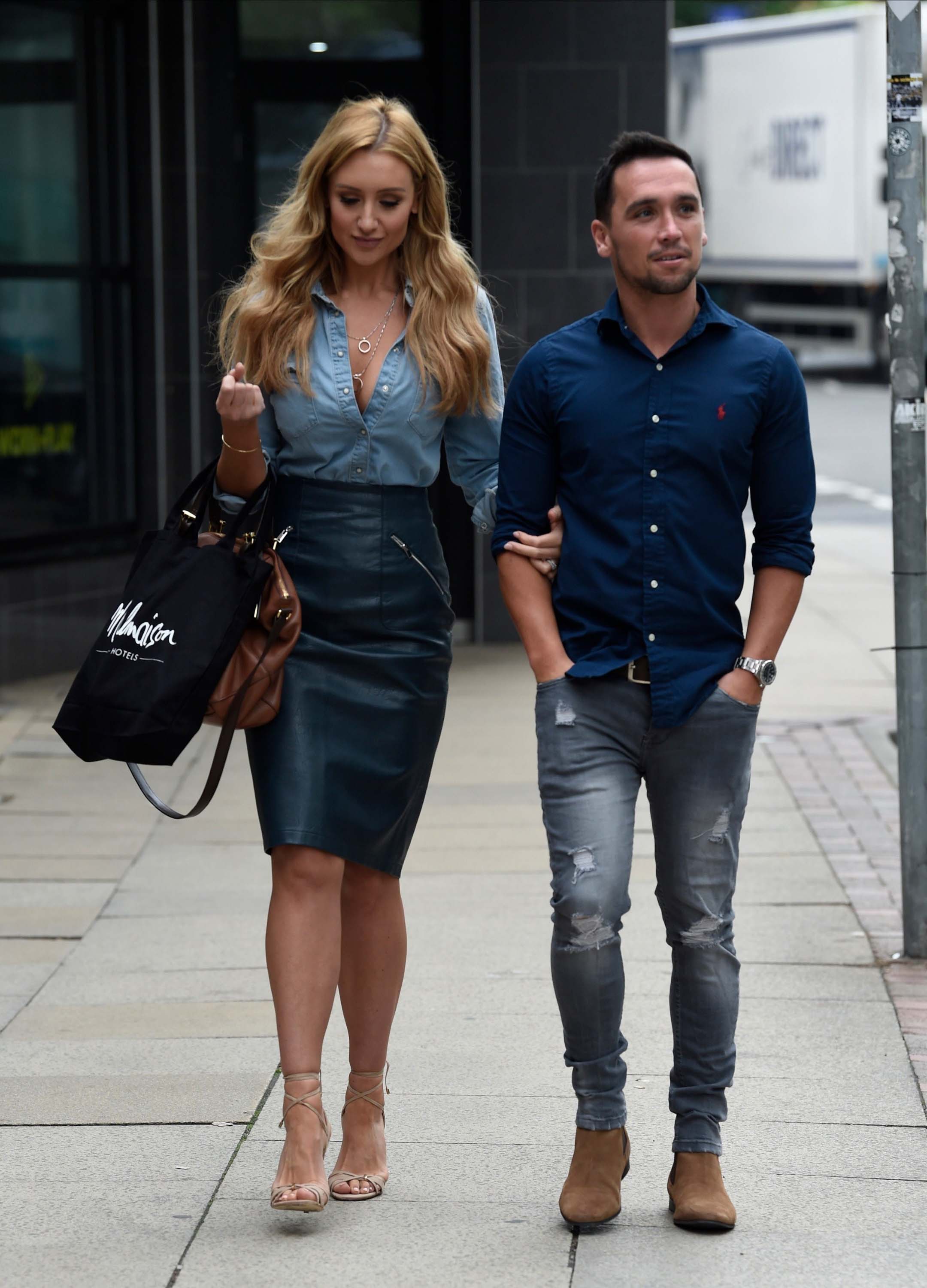 Catherine Tyldesley seen at Malmaison hotel