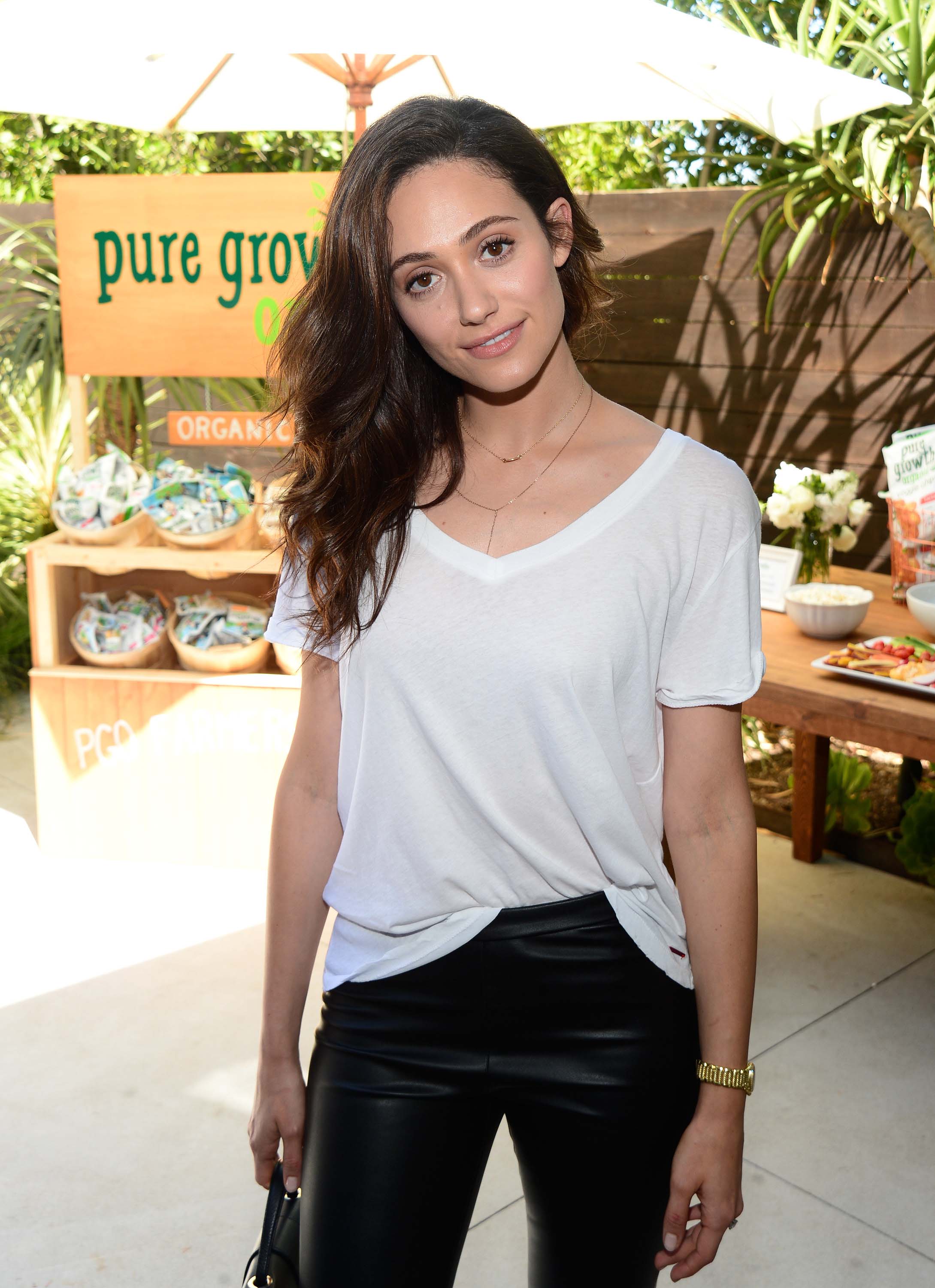 Emmy Rossum attends Philanthropy Give Back Garden Party