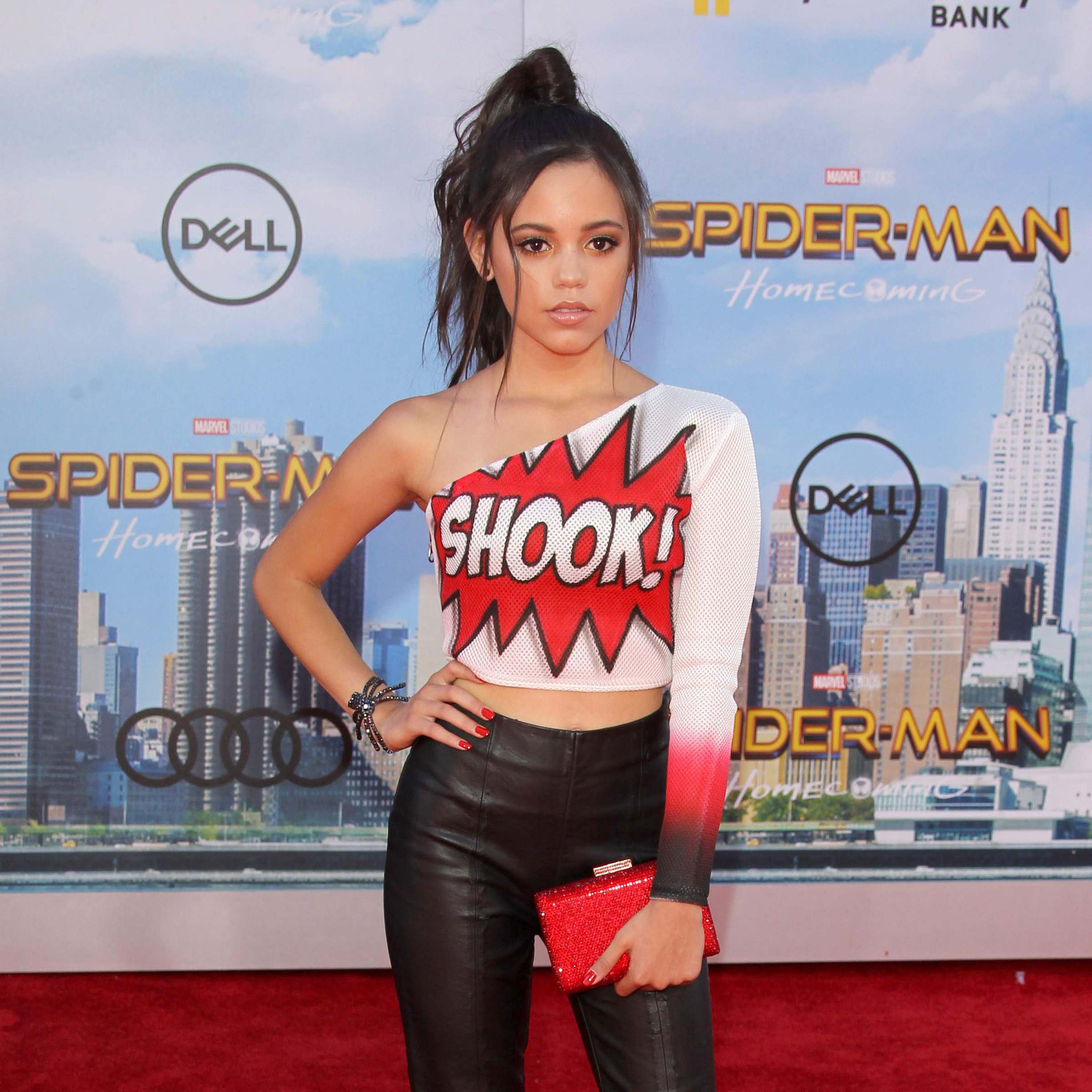 Jenna Ortega attends Spider-Man Homecoming Premiere